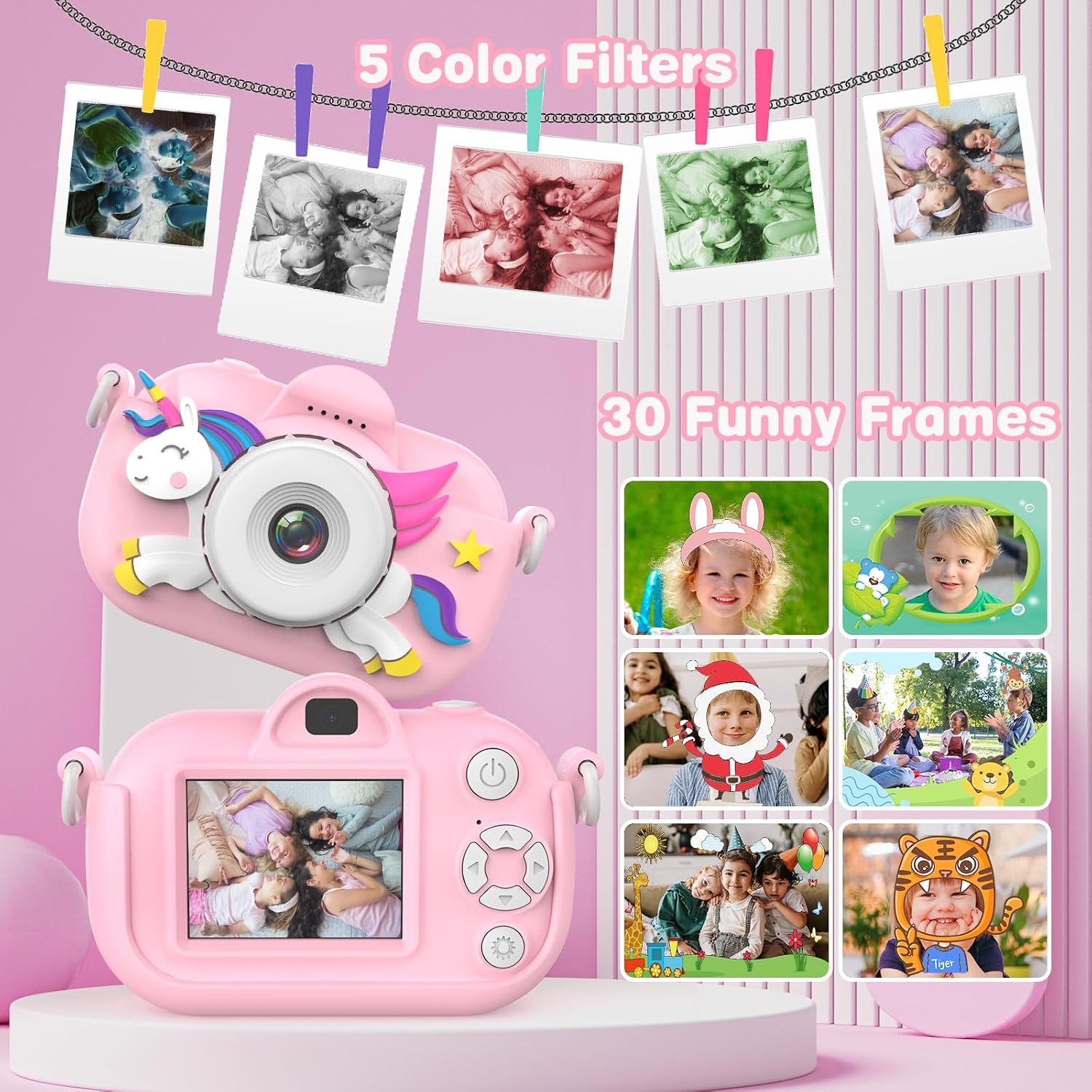 Thumbnail 3 de Kids Digital Camera with 32GB TF Card