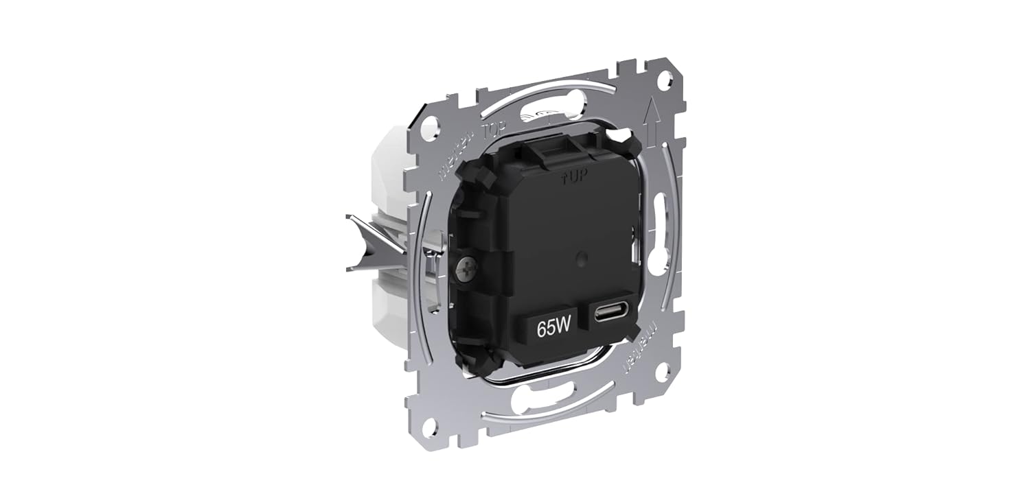 Detalle 2 de Schneider Electric Merten MEG4366-0130 65W USB‑C Ladeeinsatz