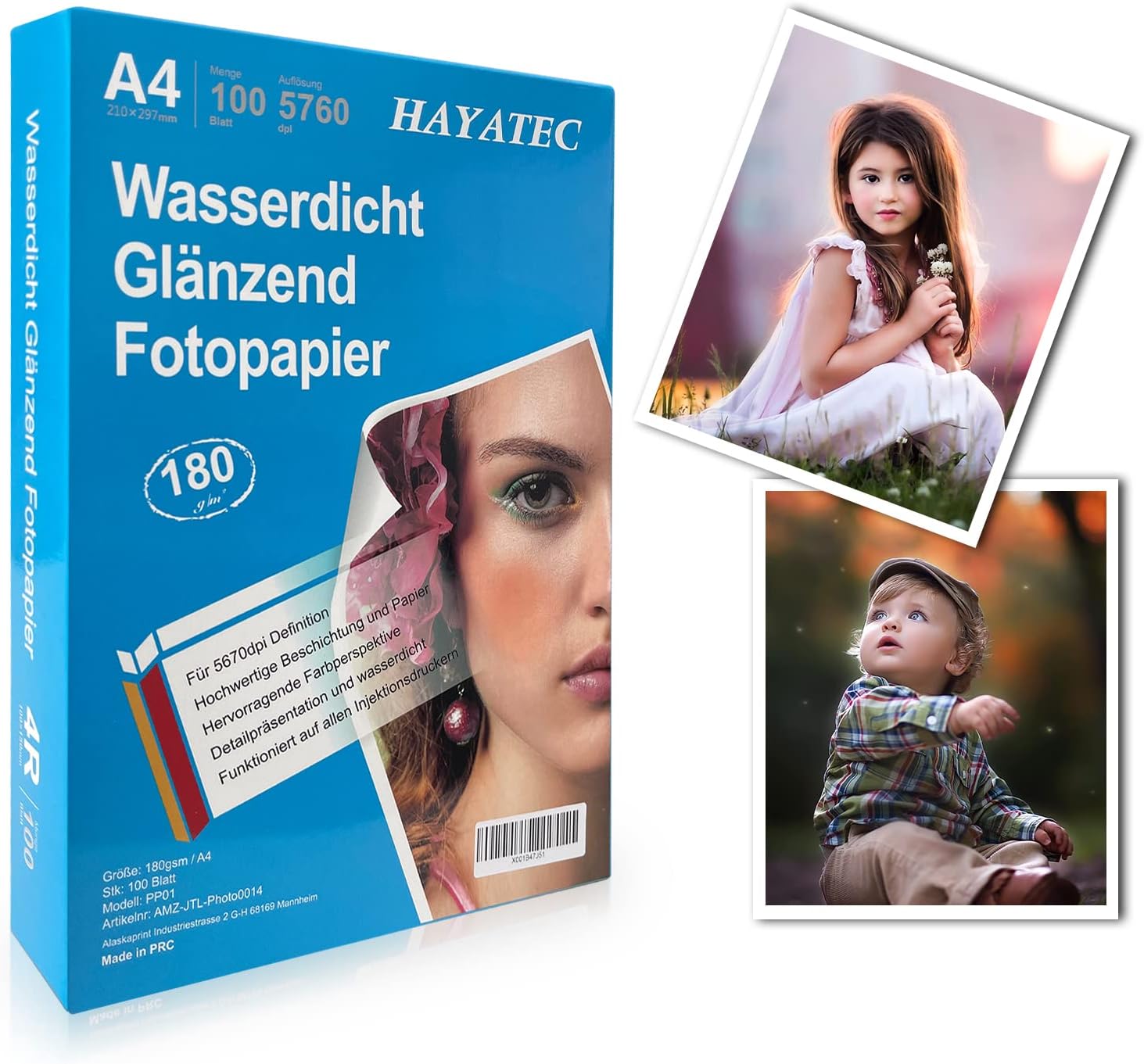 Detalle de 100 Blatt A4 Fotopapier hochglänzend 180 g/m²