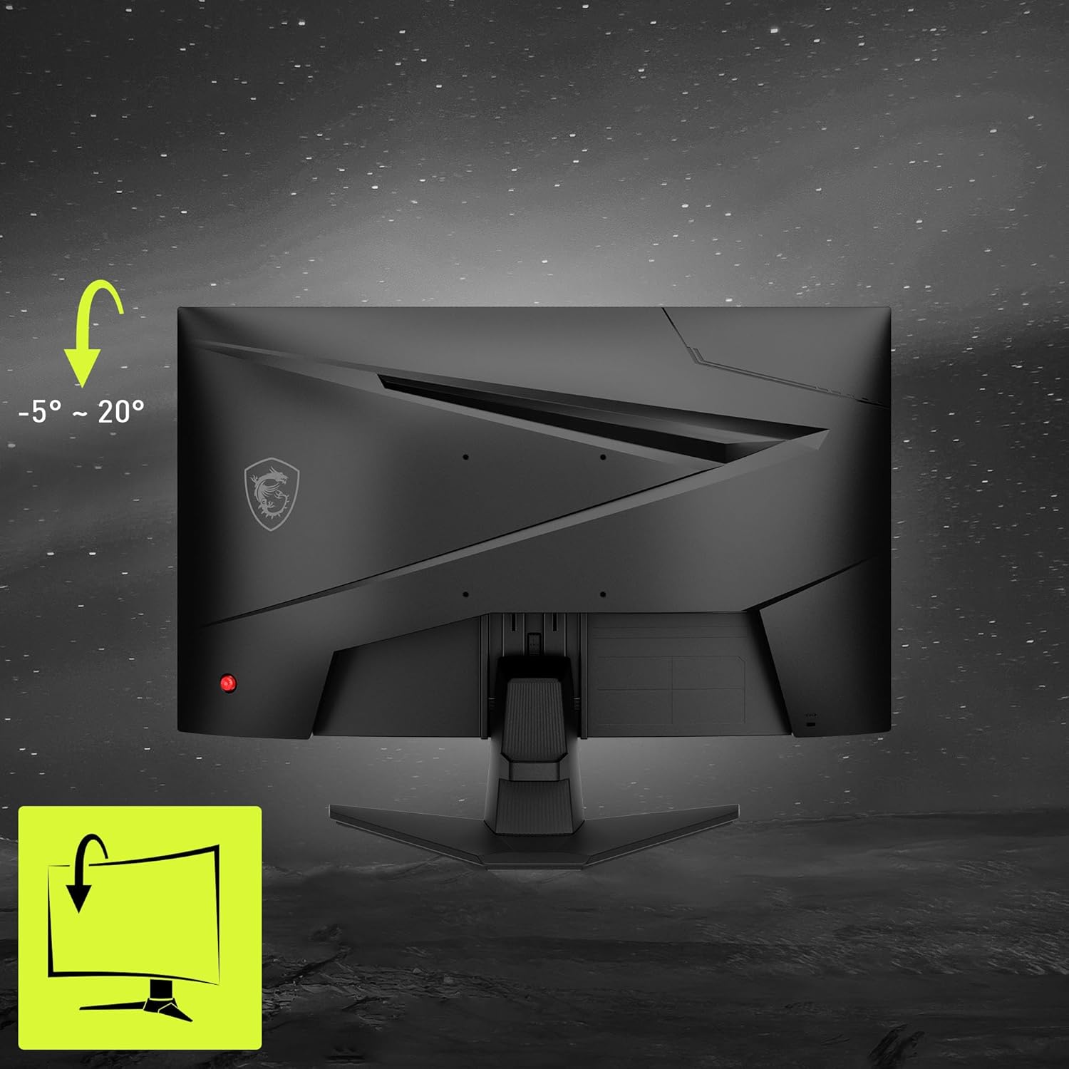 Thumbnail 4 de MSI MAG 244C 24-inch FHD Curved Gaming Monitor (1500R, VA, 1ms, Adaptive Sync) with DP 1.2a & HDMI 2.0b CEC