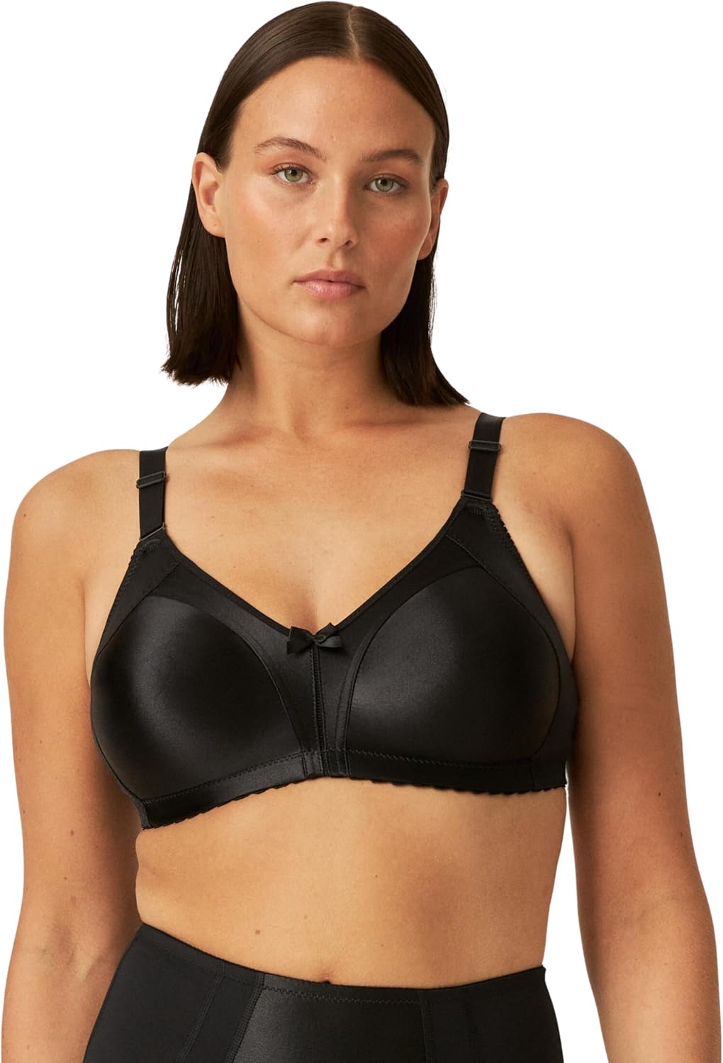 Detalle de Naturana® Minimizer BH ohne Bügel (Cup B–G) mit breiten Trägern für optisch kleinere Cups