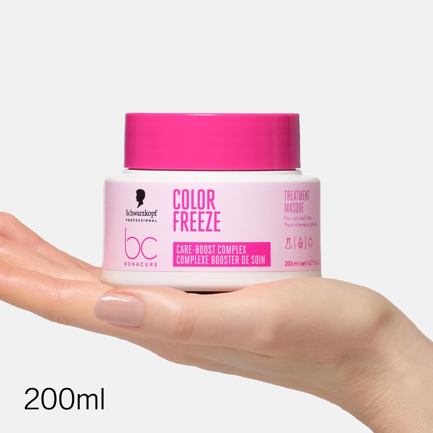 Thumbnail 1 de Schwarzkopf Professional Bonacure Color Freeze Treatment Creamy Hair Mask (pH 4.5) for Coloured Hair, 200 ml
