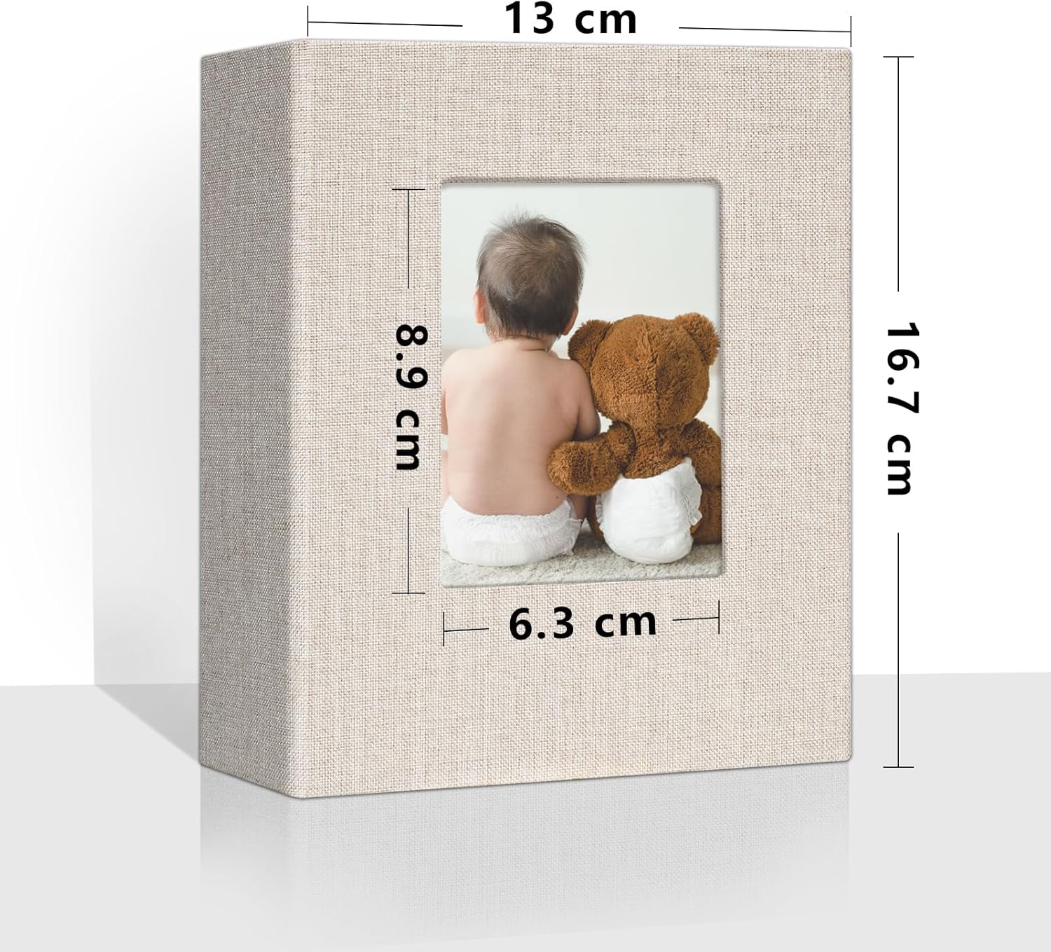 Thumbnail 1 de Vienrose Piccole Album Foto 10x15 cm, 2 Confezione – Copertina di Lino e 50 Tasche per 100 Immagini