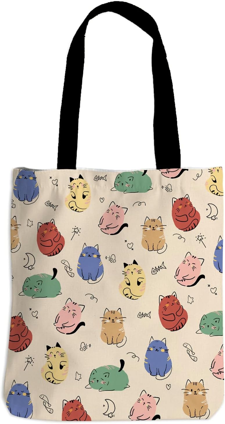Thumbnail 6 de Shaeotek Travel Canvas Tote Bag – Cucumber Jar Themed, Foldable & Spacious for Women