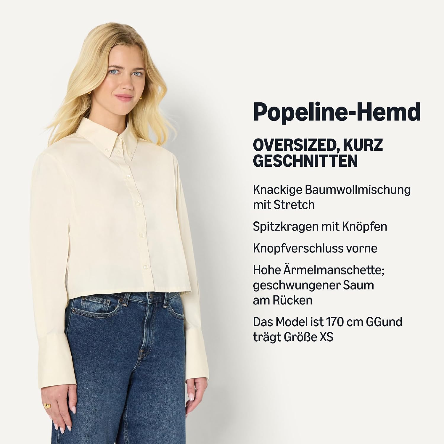 Detalle 2 de Amazon Essentials Demis Favorit Oversizehemd 50,8 cm