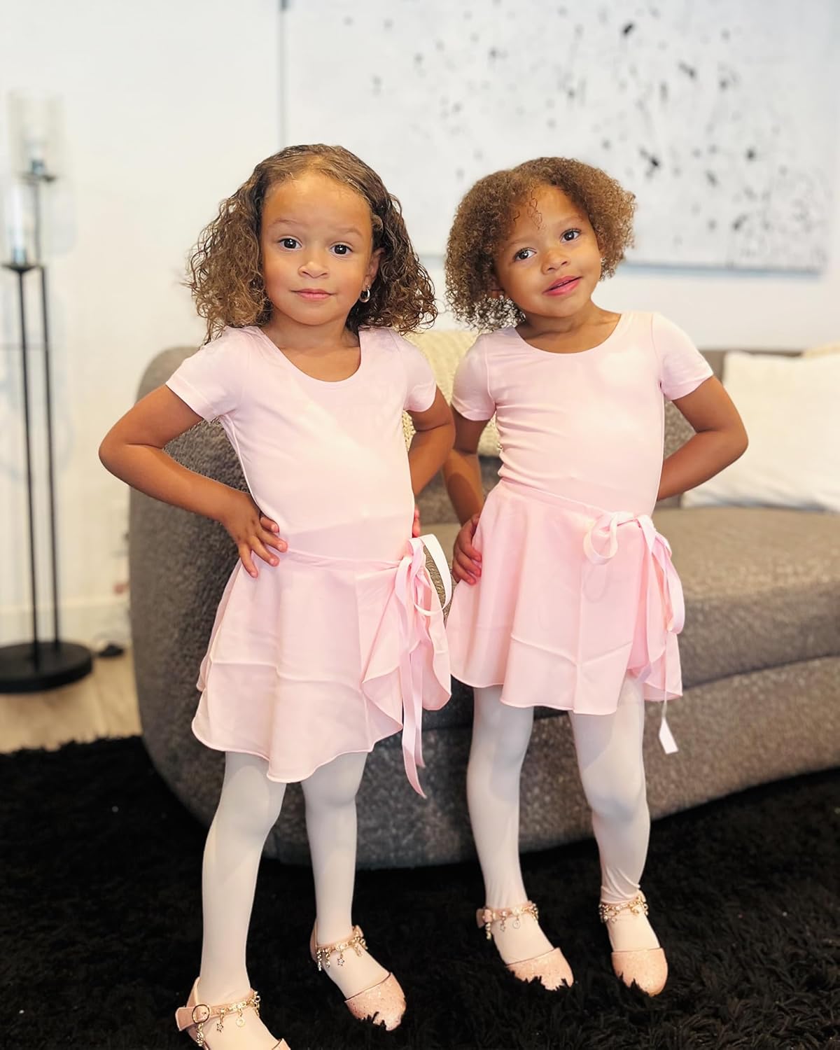 Detalle de Stelle Ballet Leotards for Girls Toddler Dance Dress Outfit Combo (Leotard, Skirt & Tights)