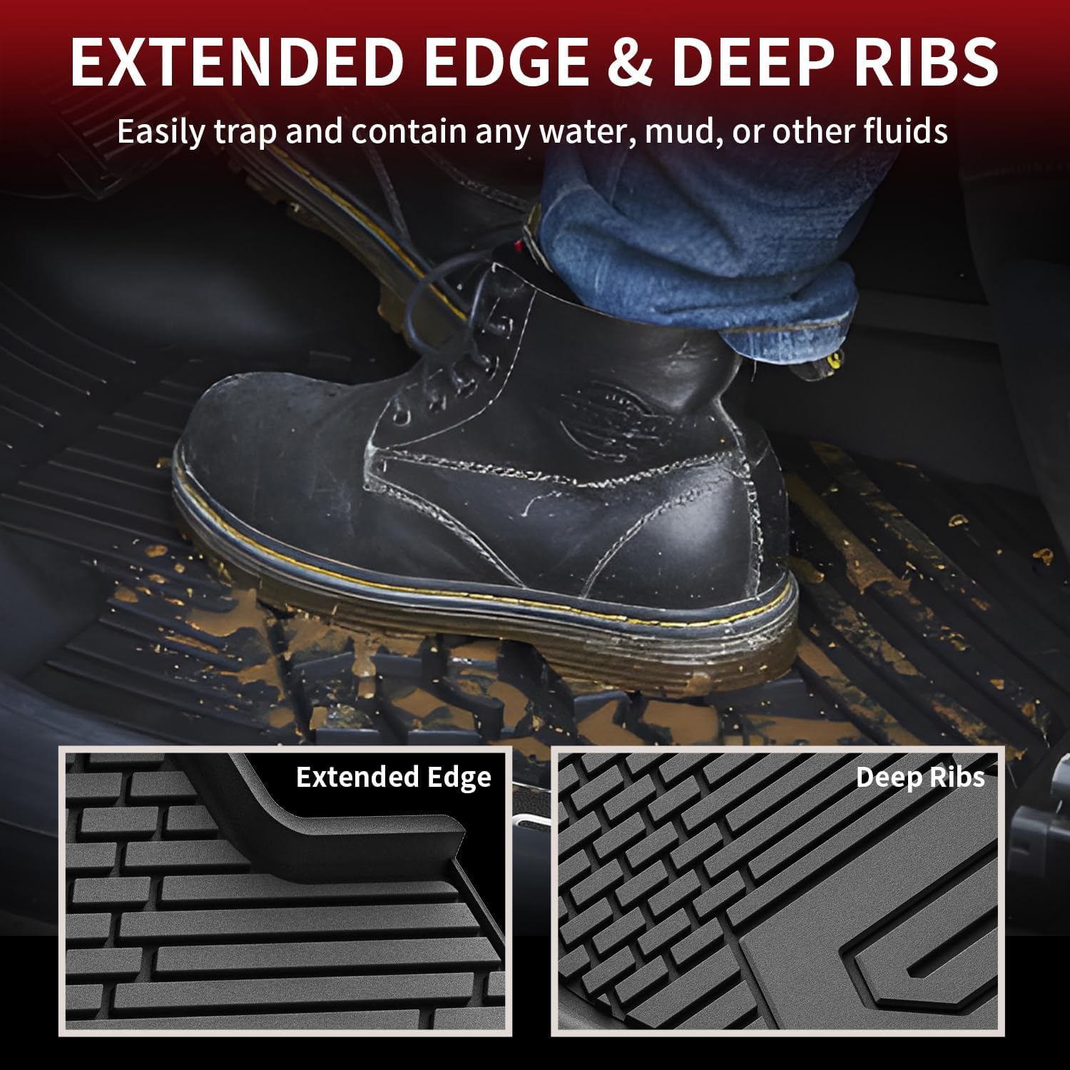Detalle 1 de LASFIT Front Floor Mats, TPE