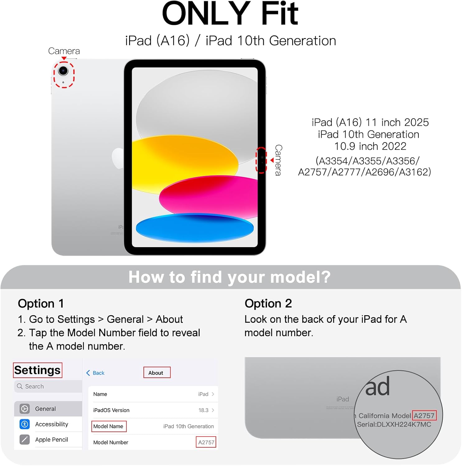 Thumbnail 1 de JETech Hülle für iPad (A16) 11. Generation – Schutzhülle