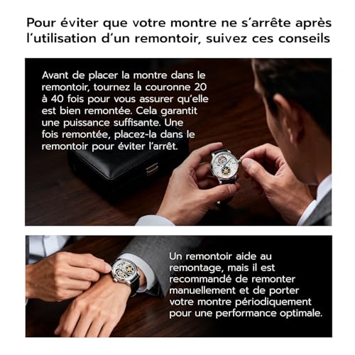 Thumbnail 7 de Mcbazel Remontoir automatique pour deux montres, LED et rotation bidirectionnelle