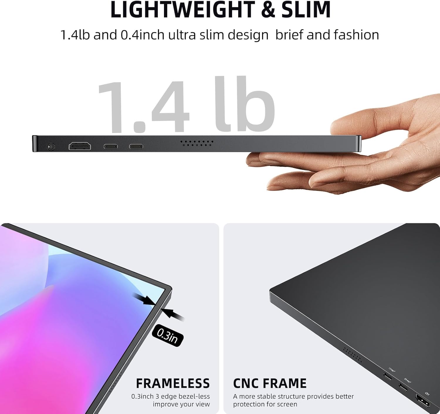 Thumbnail 5 de UPERFECT Portable Monitor 15.6-inch FHD display