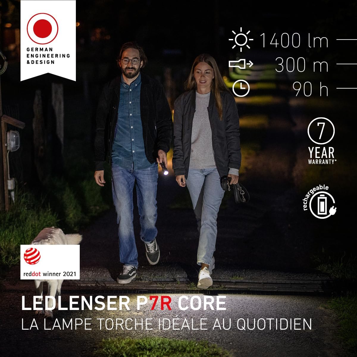 Detalle 2 de Ledlenser P7R Core lampe torche 1400 lm 🔦