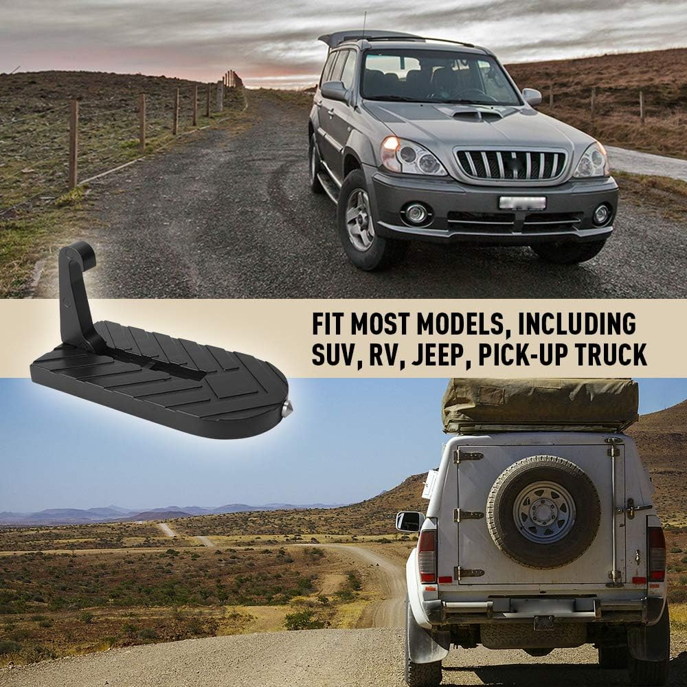Thumbnail 5 de OPP ULITE Car Doorstep Folding Ladder with U‑Shaped Hook Pedals and Safety Hammer