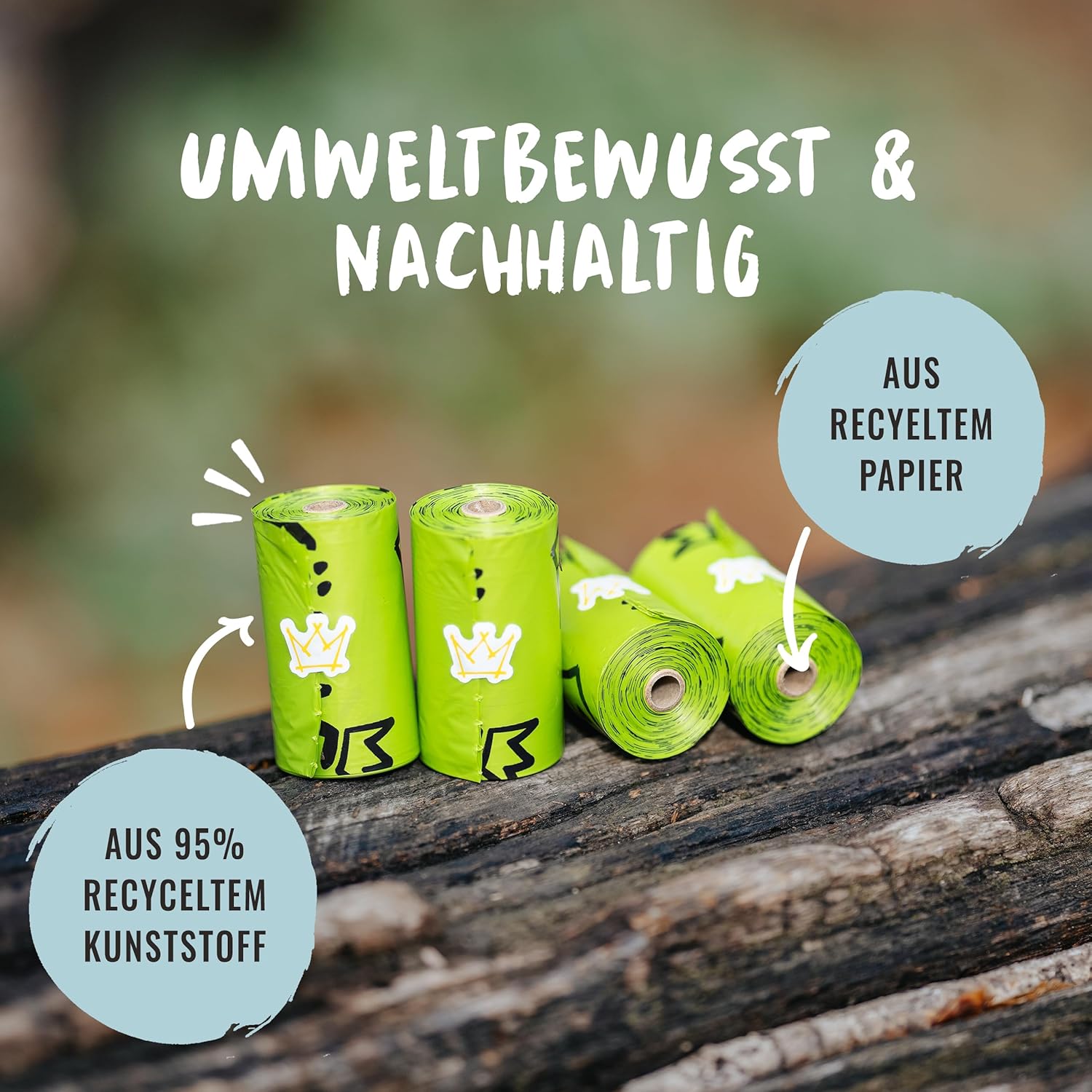 Detalle de Rudelkönig Hundekotbeutel 300 Stück