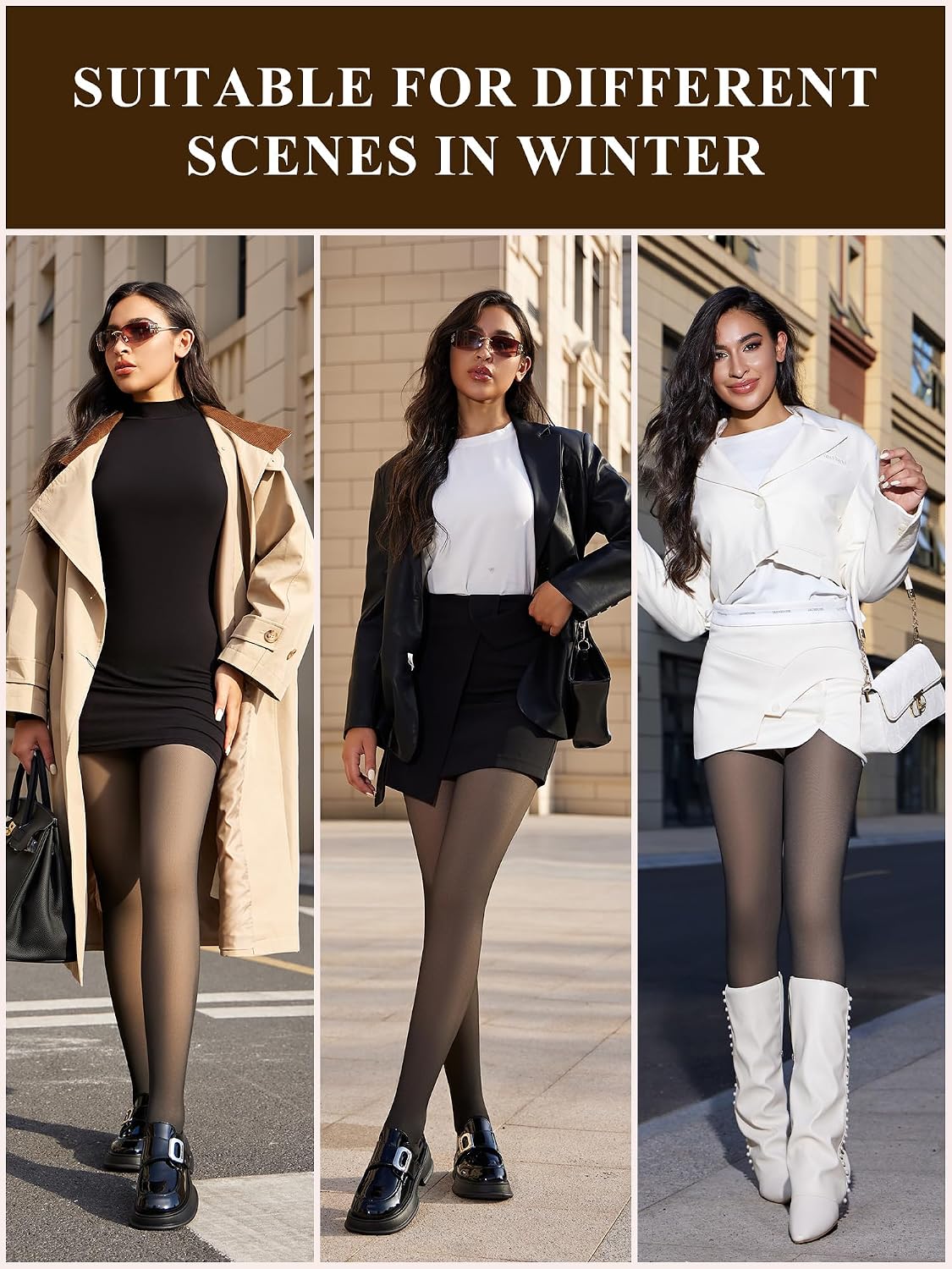 Thumbnail 5 de Zoe Cubby Fake Sheer Thermal Tights 32°F