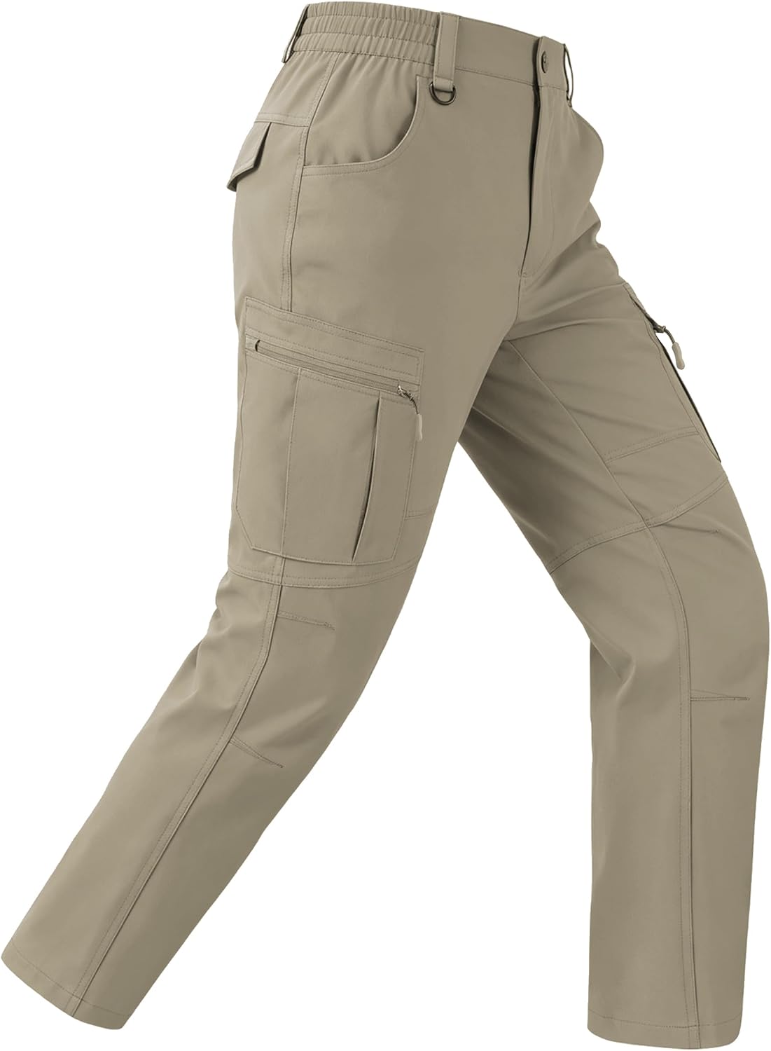 Detalle de Buyboxs Men’s Waterproof Hiking Pants – Lightweight Nylon Cargo Work Pants with 6 Pockets