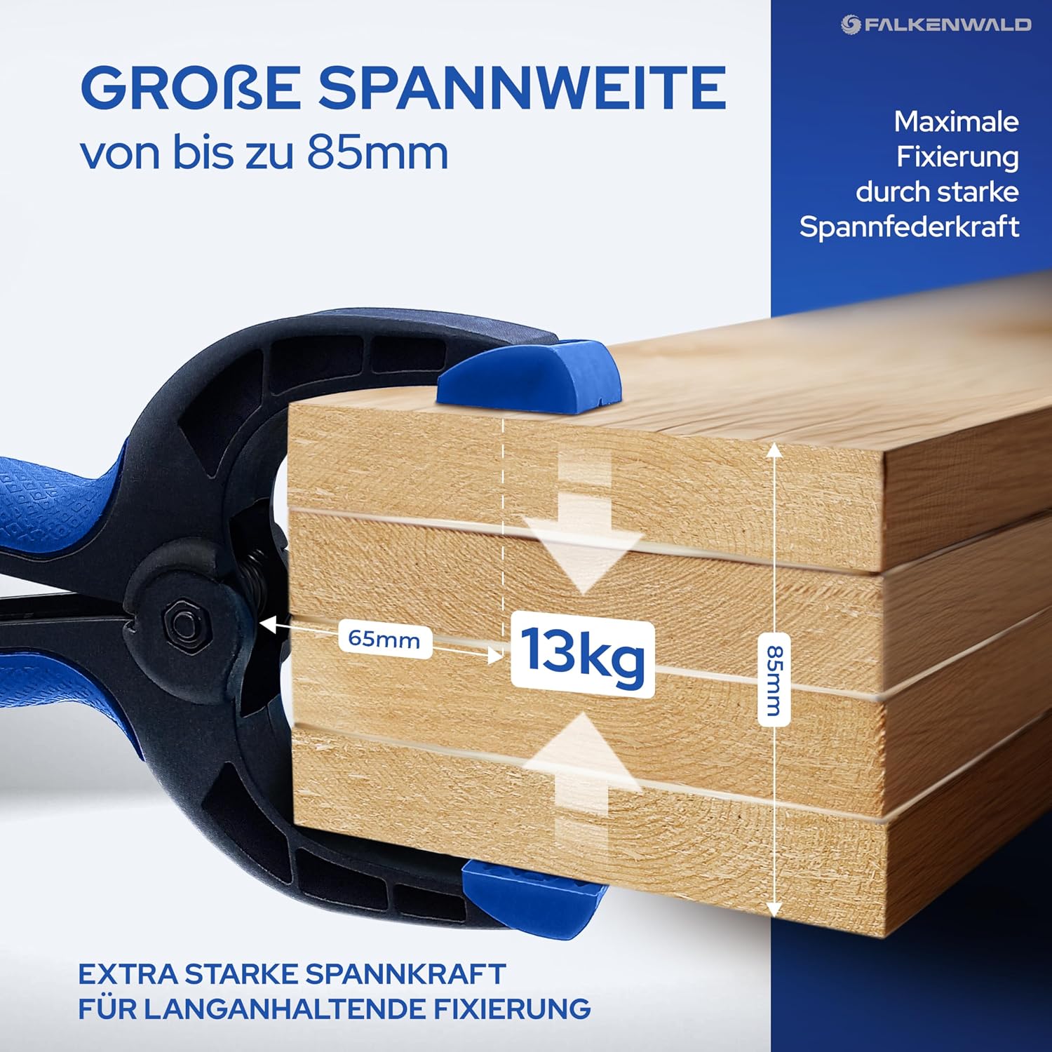 Thumbnail 3 de Falkenwald Klemmzwingen 12er Set 8,5 cm