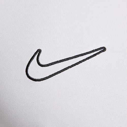 Detalle de Nike Academy 25 Haut de Foot à Manches Courtes Dri-FIT pour Homme – White/Black/Wolf Grey/Black, FZ9754-100, M