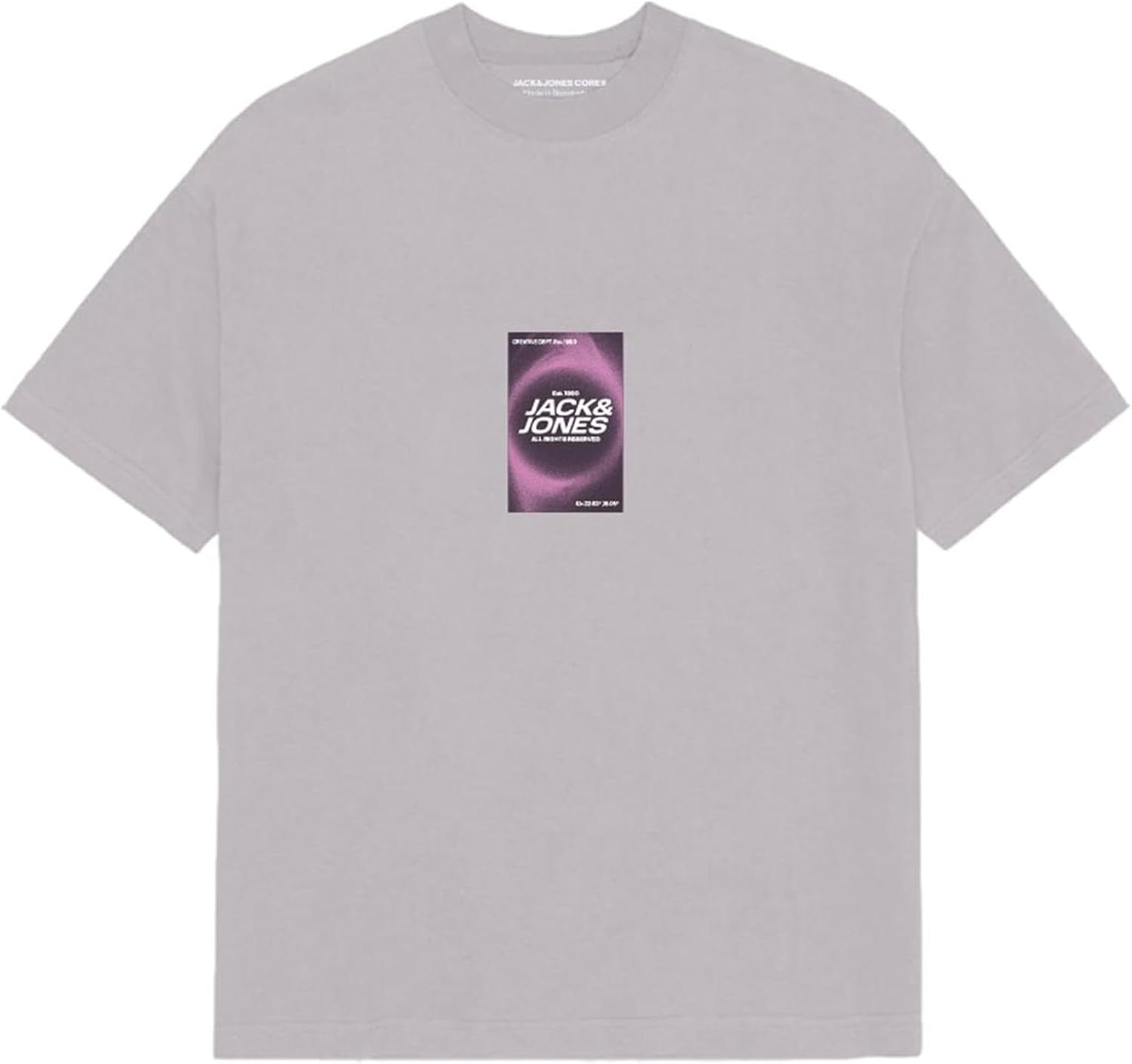 Detalle de Jack & Jones Jcorecharge Front Print SS Crew Neck pour Homme
