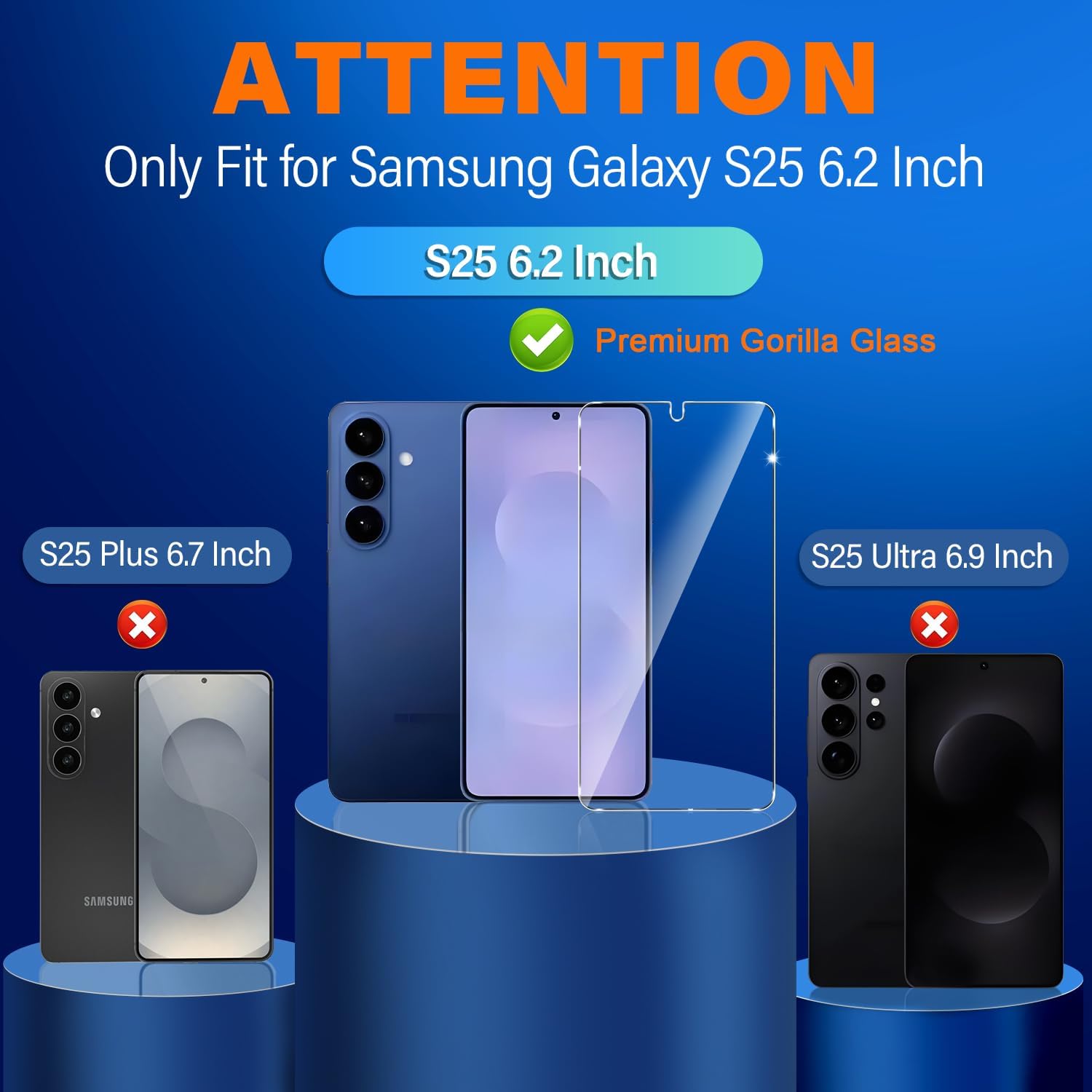 Thumbnail 1 de firtstnow Galaxy S25 Screen Protector 3 Pack