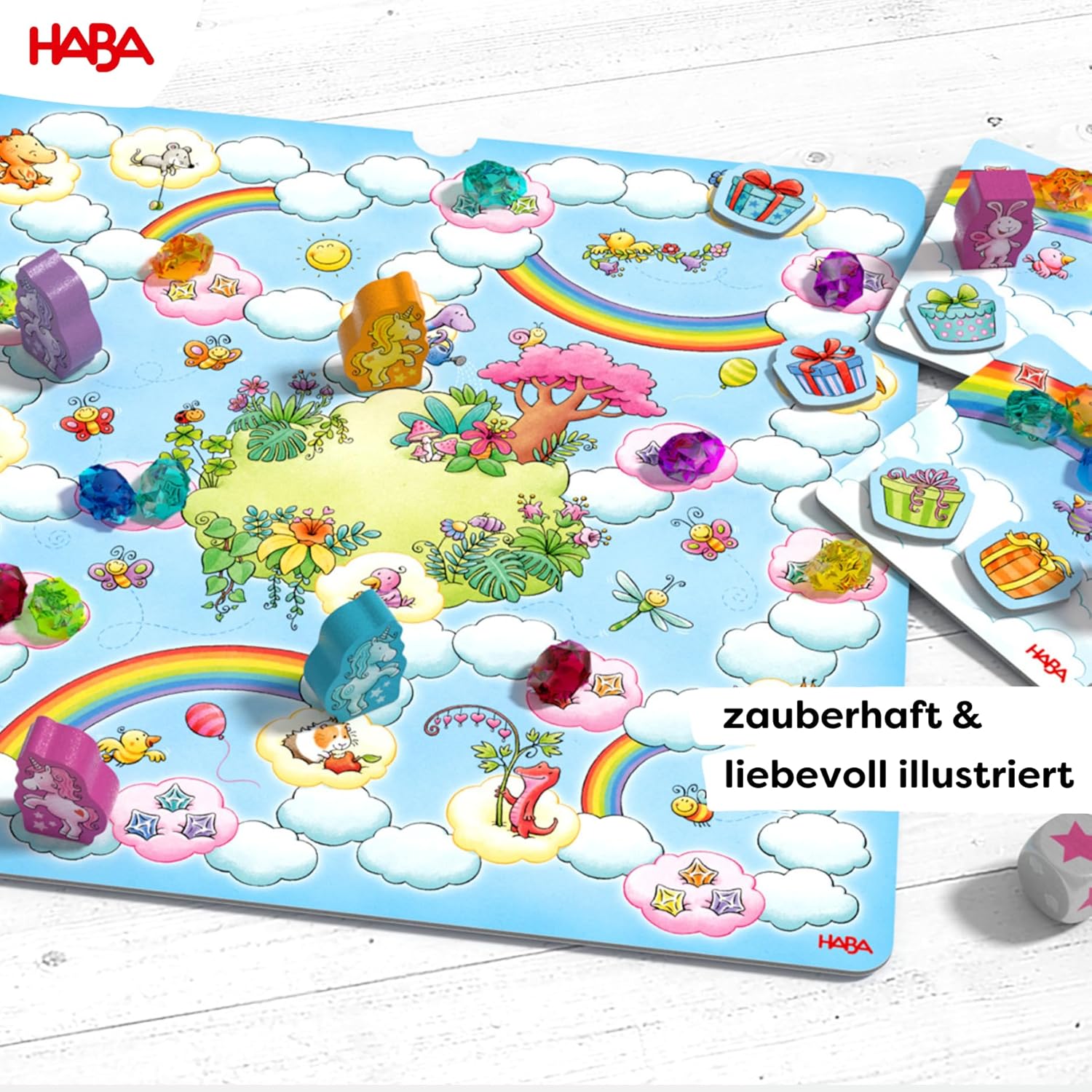 Thumbnail 3 de HABA Collezione Unicorno Glitter 9 dadi