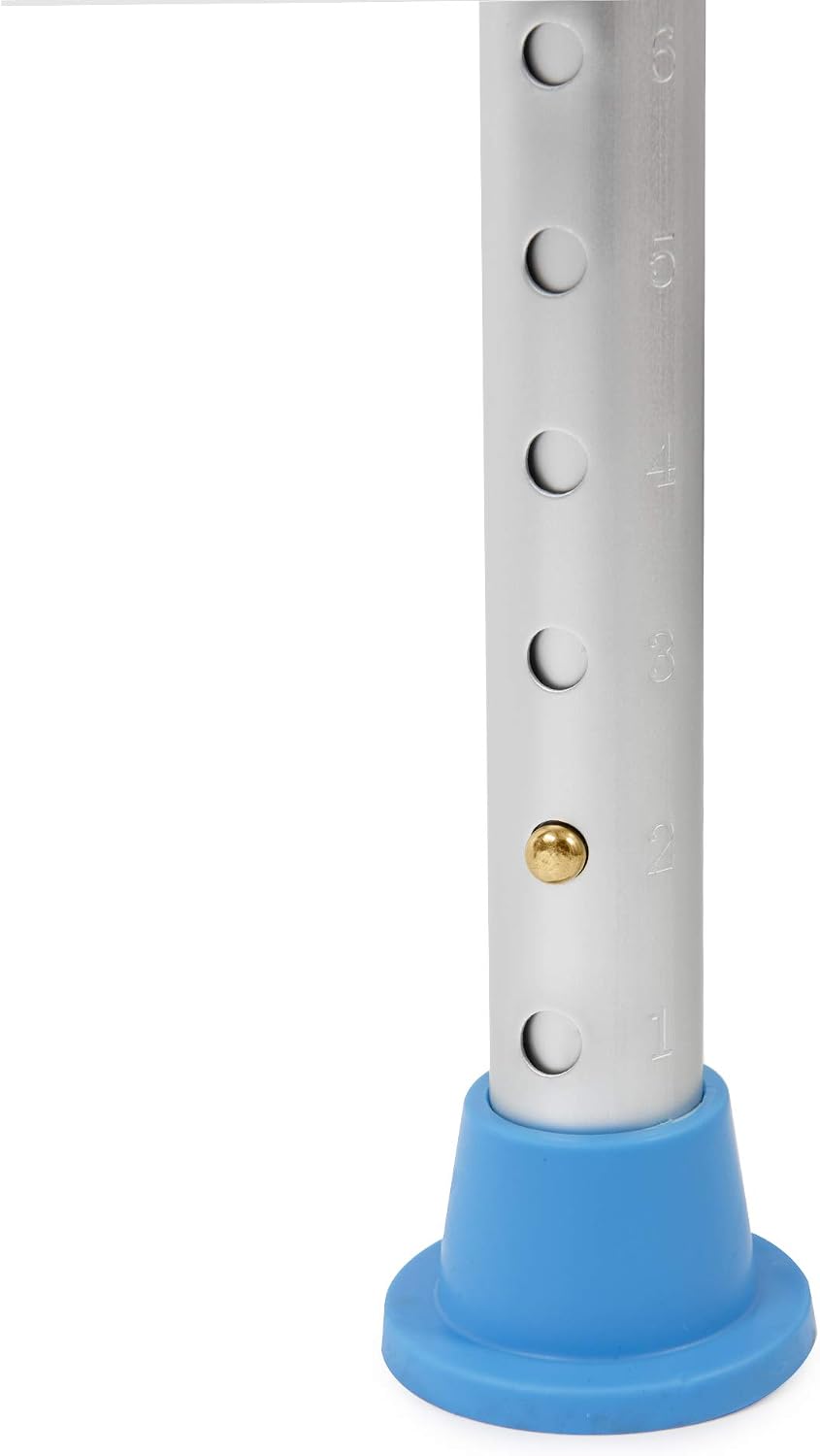 Detalle de Vaunn 722-SWIVEL-S Adjustable Swivel Shower Stool, Tool-Free Assembly