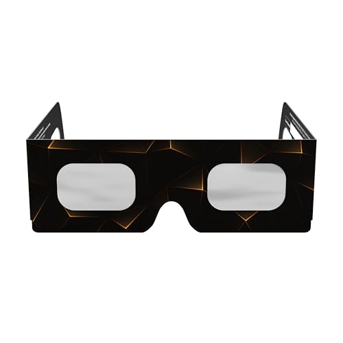 Detalle de Absolute Eclipse Lunettes Eclipse Solaire 2026 – Pack Famille 6, Design Goldline