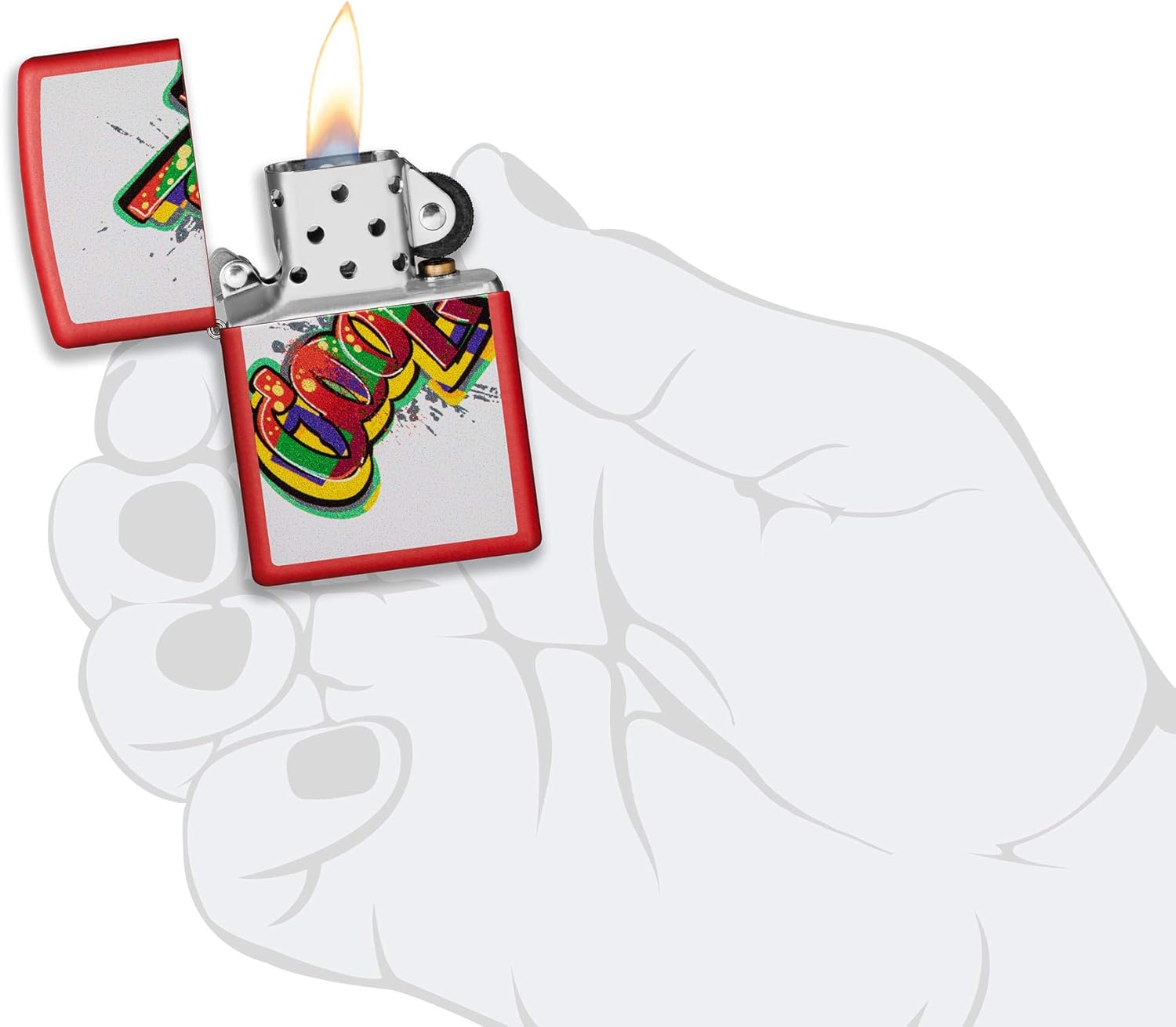 Detalle de Zippo Briquet Tempête Brass – Design individuel Original Pocketsize