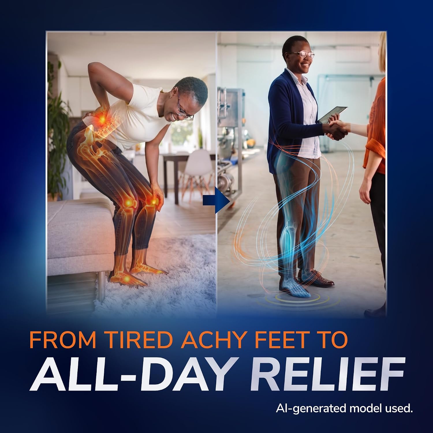 Detalle de Dr. Scholl’s Advanced Orthotic Insoles for Plantar Fasciitis, Arch Support & Pain Relief (All-in-One)