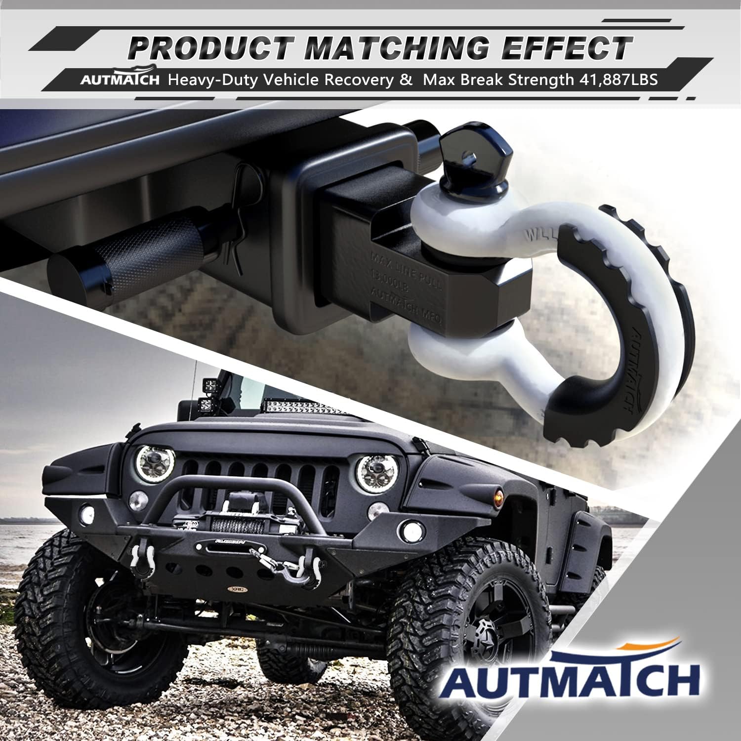 Thumbnail 6 de AUTMATCH D Ring Shackle 3/4" 10,471 lb