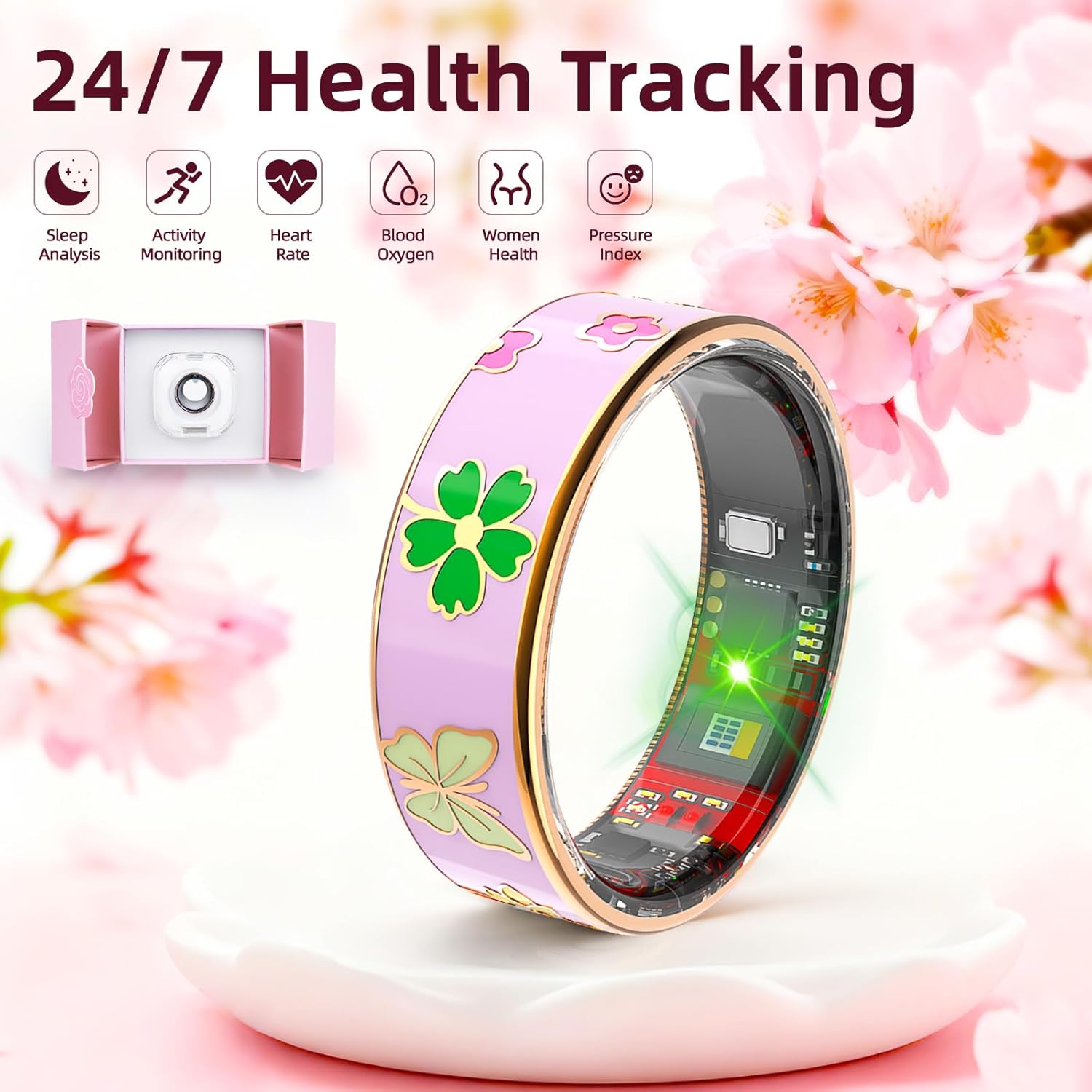 Detalle 2 de HPLSZCN Smart Ring 10, sleep and heart-rate tracker 💍