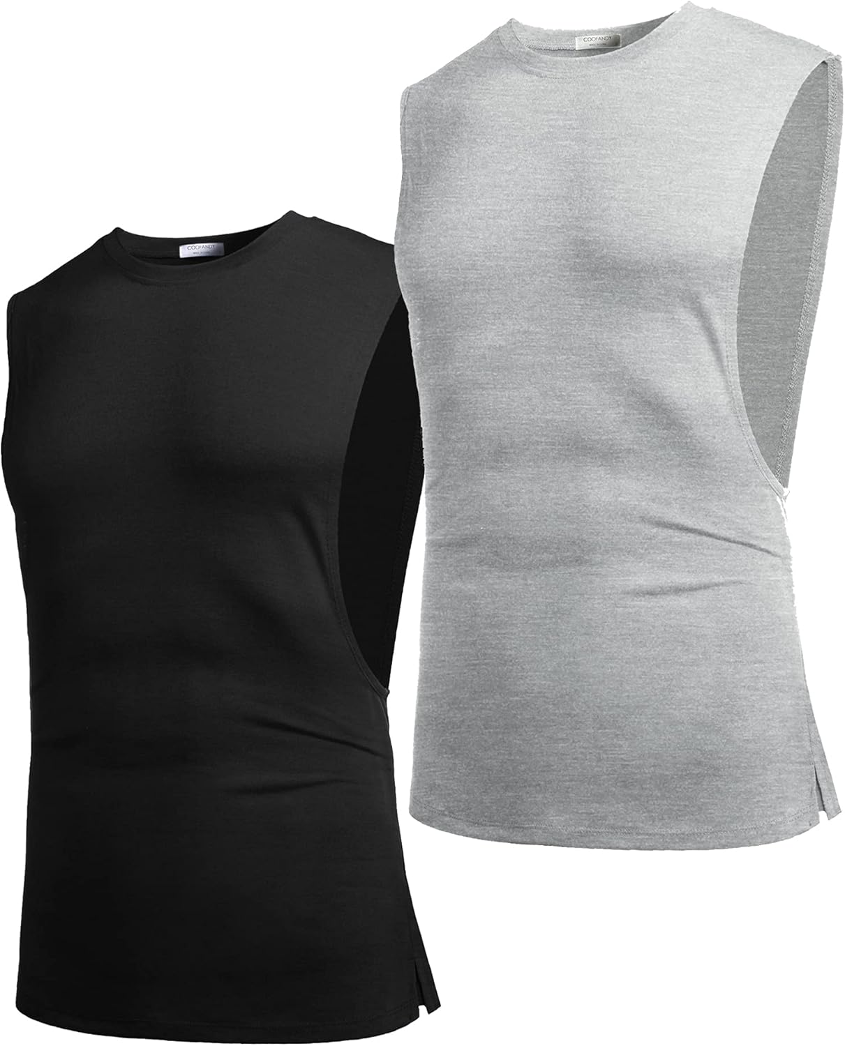 Thumbnail 3 de COOFANDY Men’s Workout Tank Top 2-Pack (Muscle Cut Off Sleeveless) for Gym & Weightlifting