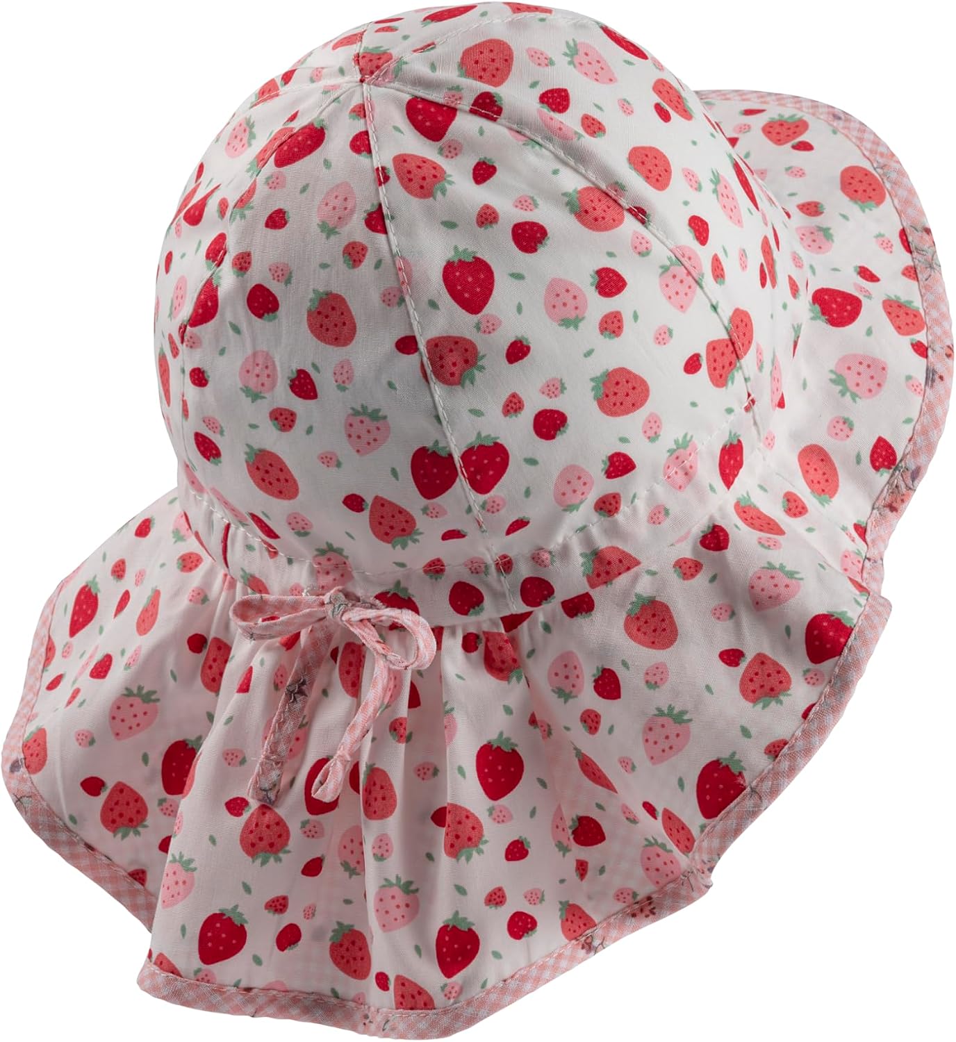 Detalle de Sterntaler Chapeau de Soleil Fraises avec Protège-Nuque et Cordon de Serrage – Fille