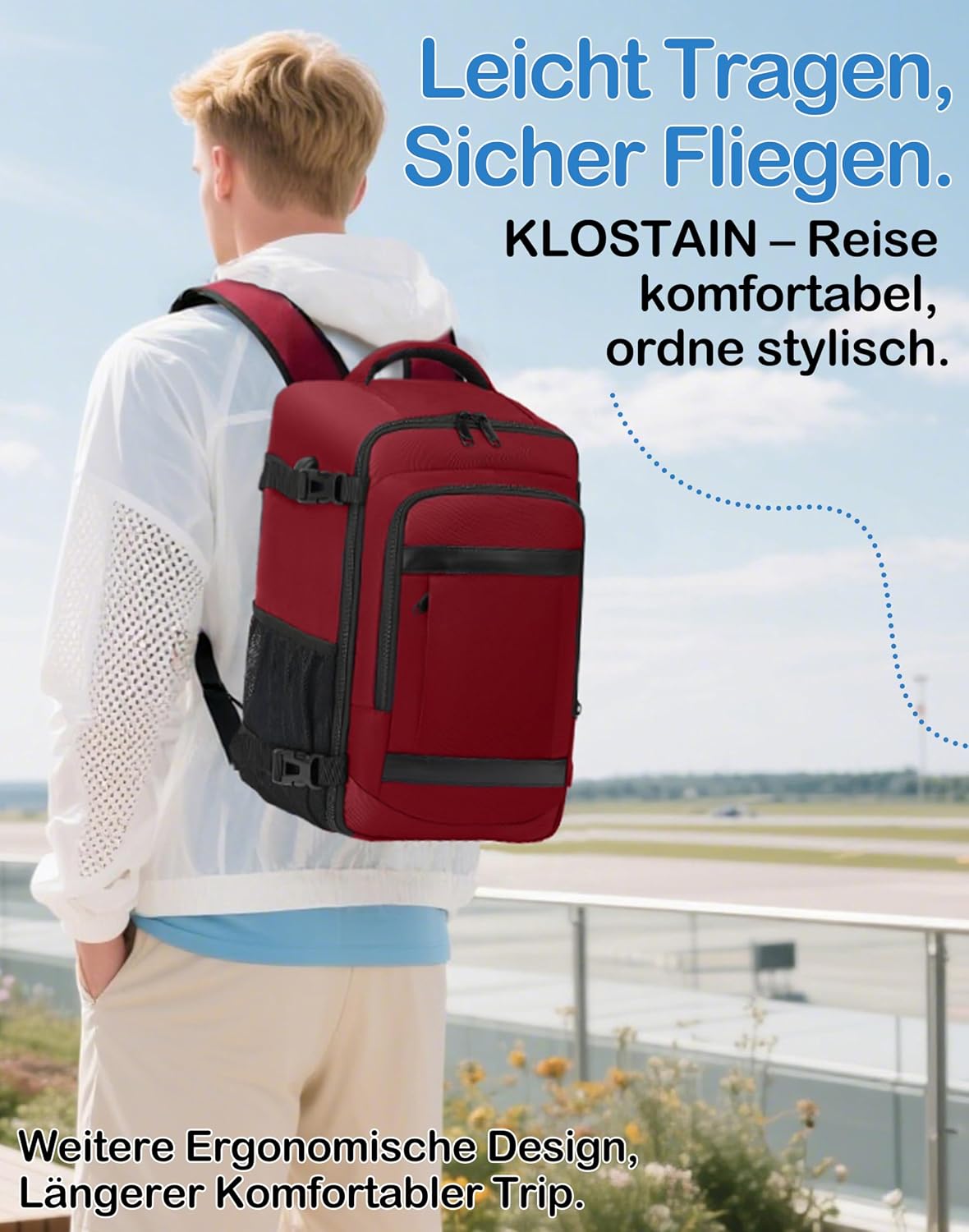 Thumbnail 5 de KLOSTAIN Handgepäck Rucksack 45x36x20