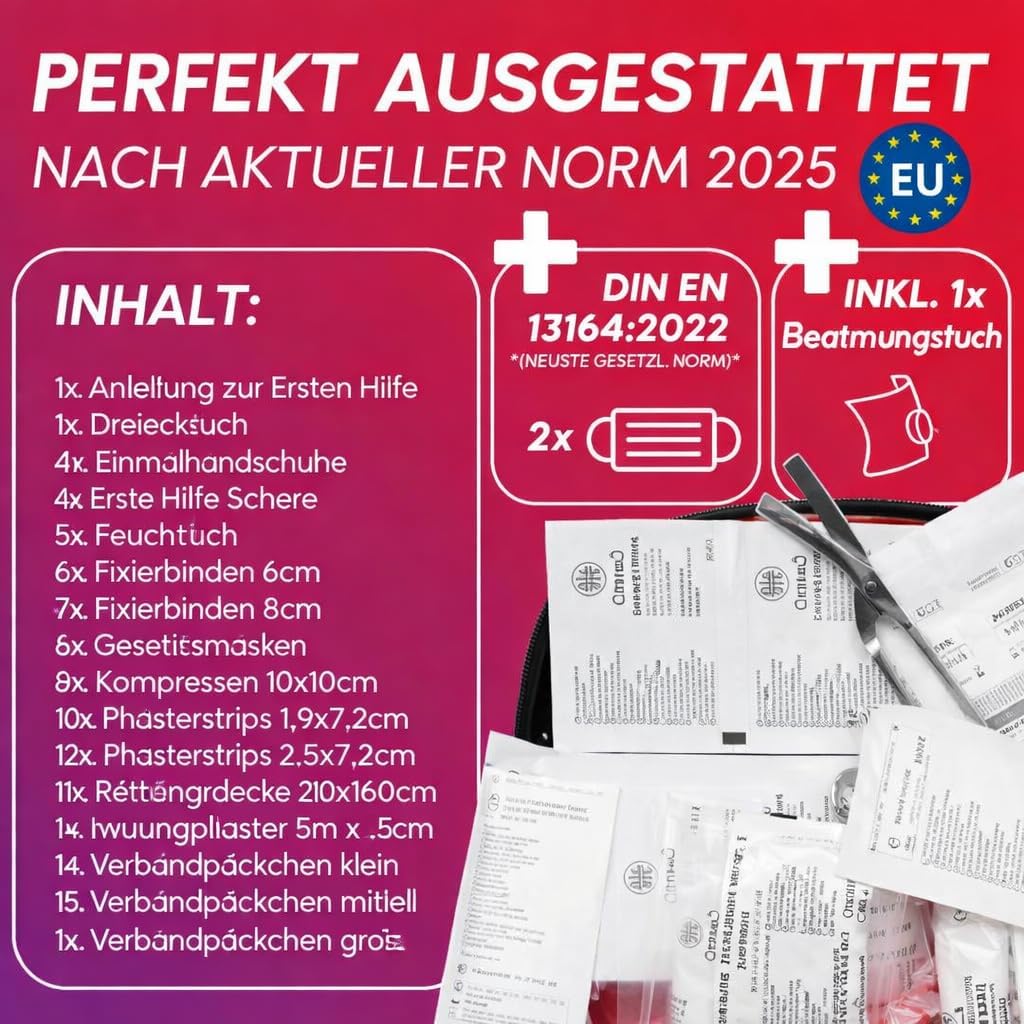 Thumbnail 1 de KFZ Verbandstasche Neue Norm 2026 🩺