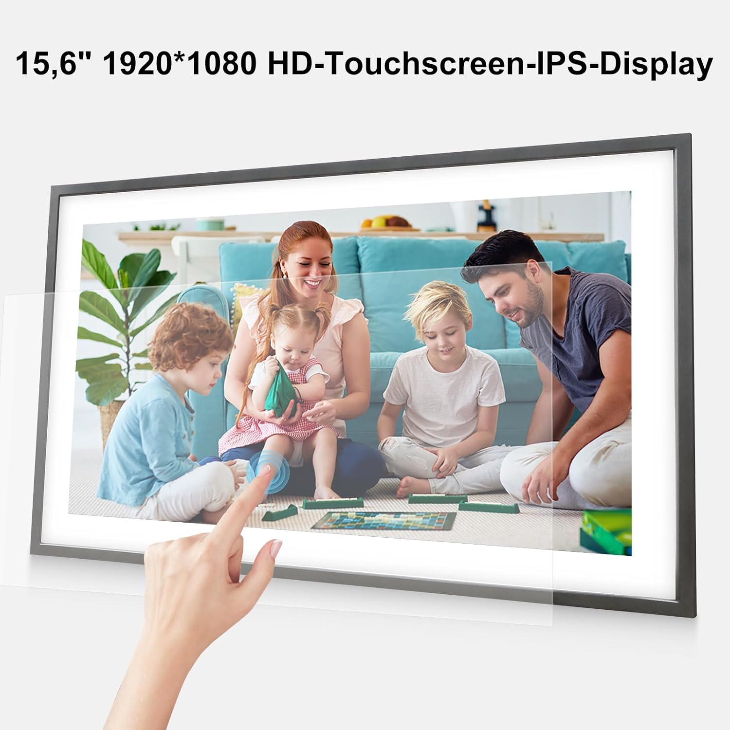Detalle 1 de Frameo 15,6 Zoll digitaler Bilderrahmen 32 GB