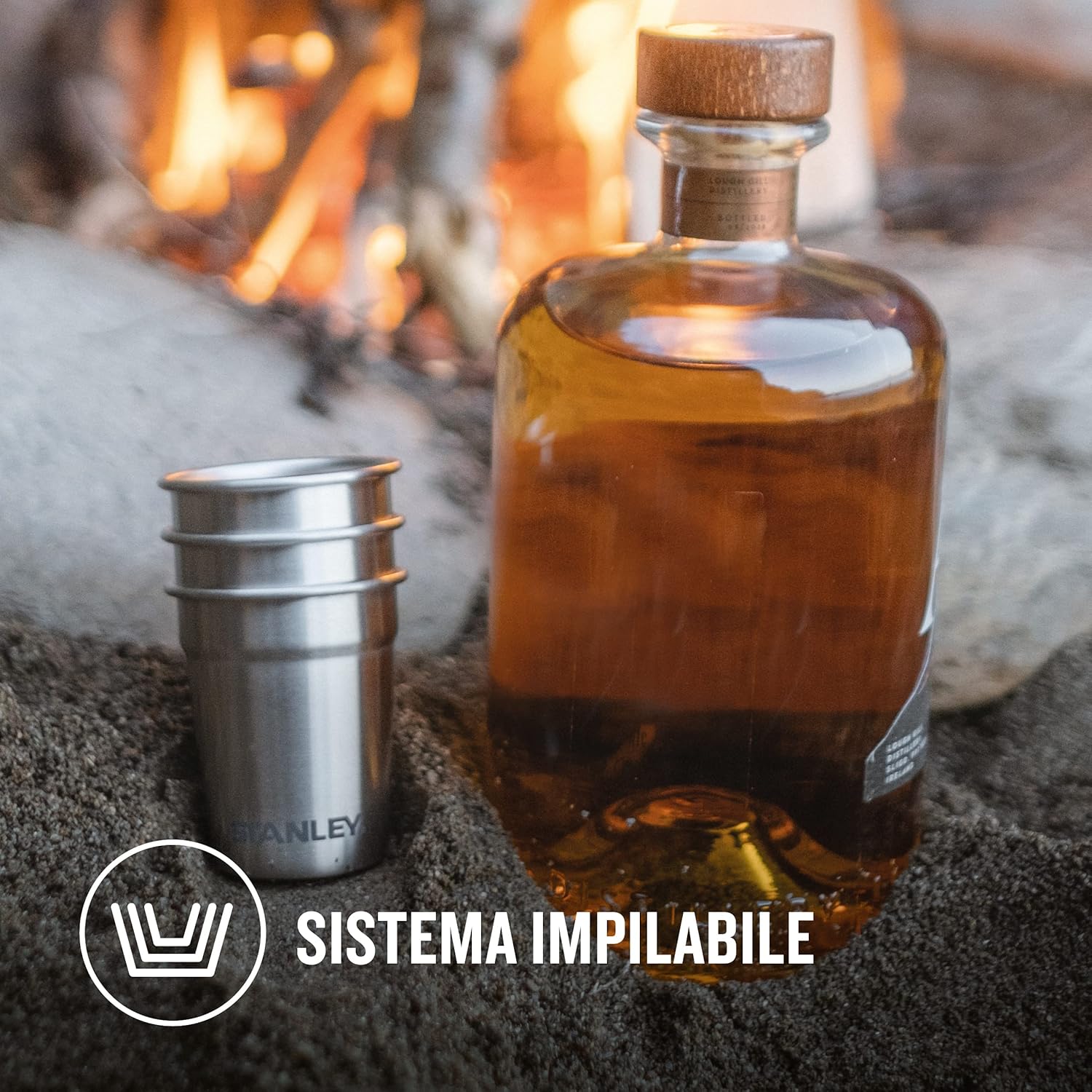 Thumbnail 4 de Stanley Adventure Nesting Shot Glass Set 4x 2 oz in Stainless Steel – 18/8, BPA‑Free, Nesting System
