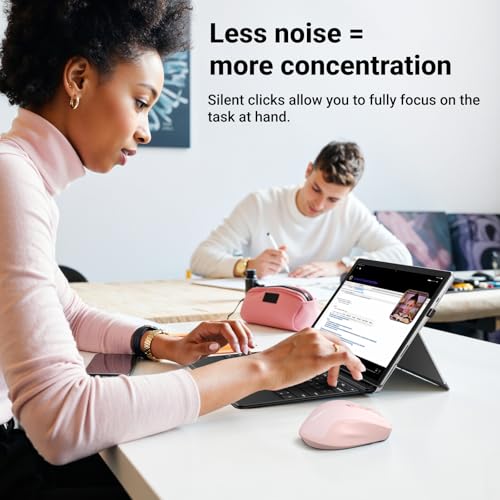 Detalle de UGREEN Wireless Mouse: 40dB Silent, Ultra-long Battery Life