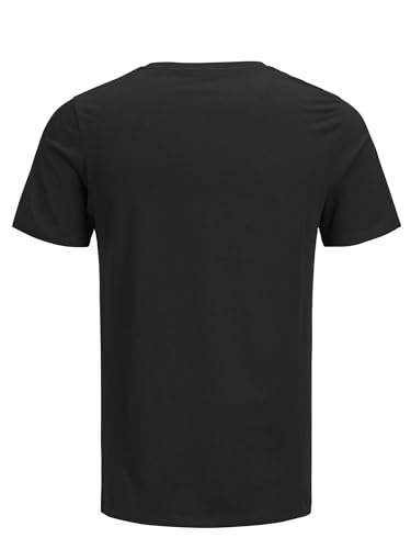 Detalle 2 de JACK & JONES Herren Jjecorp Logo Tee Crew Neck Noos T Shirt – Schwarz, XL EU
