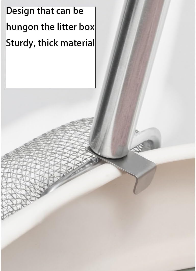 Thumbnail 3 de PlushPlumage Stainless Steel Cat Litter Scoop — Durable Mesh, Ergonomic Handle, Easy to Clean (Silver)