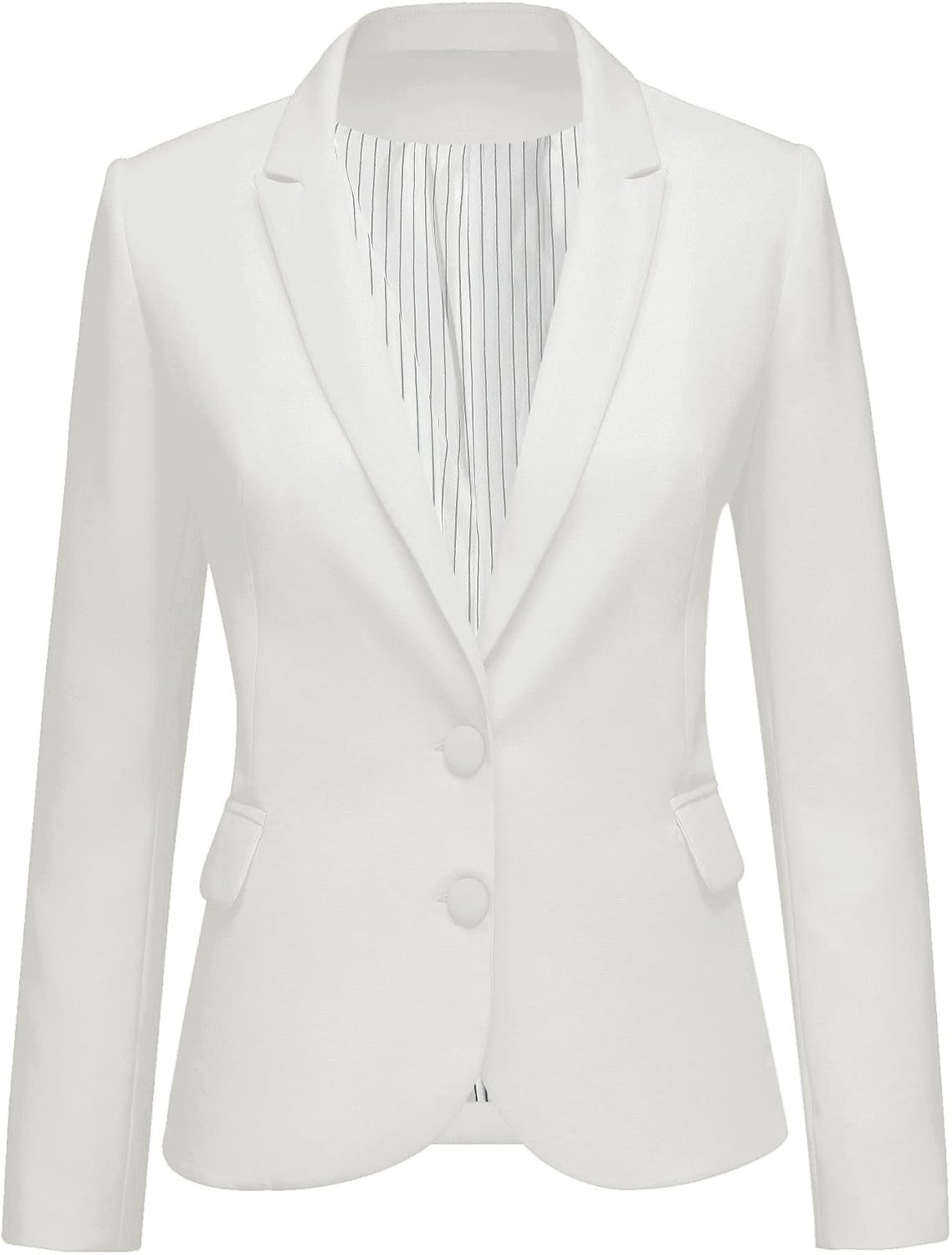 Thumbnail 6 de LookbookStore Women’s Notched Lapel Pockets Button Work Blazer Jacket Suit