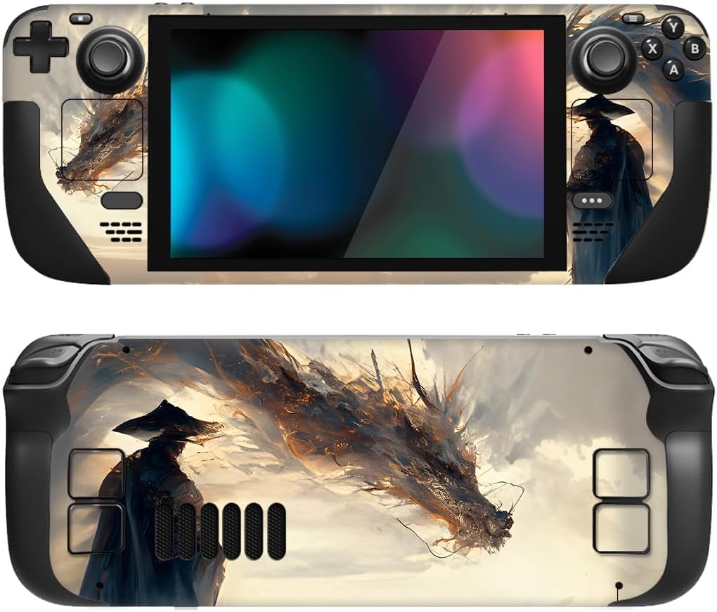 Detalle de playvital Custom Stickers for Steam Deck LCD — Full Set Protective Skin Decal (Cloudwalker’s Encounter)