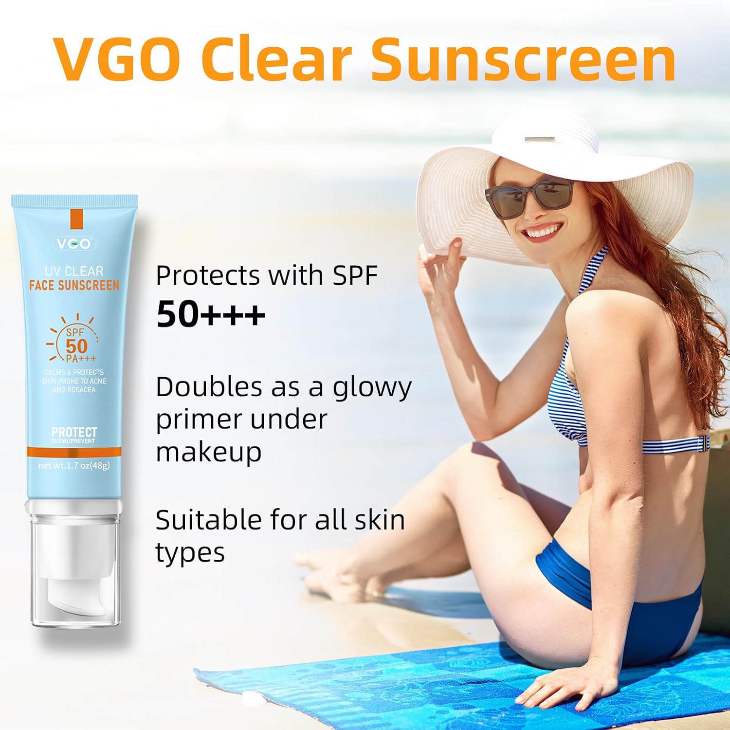 Detalle 2 de VGO Face Sunscreen SPF 50