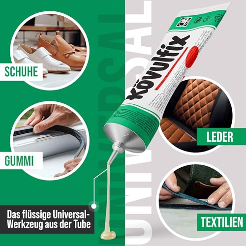 Detalle de Langlauf Schuhbedarf Kövulfix Rekord Schuhkleber, 120 g, wasserfest und flexibel