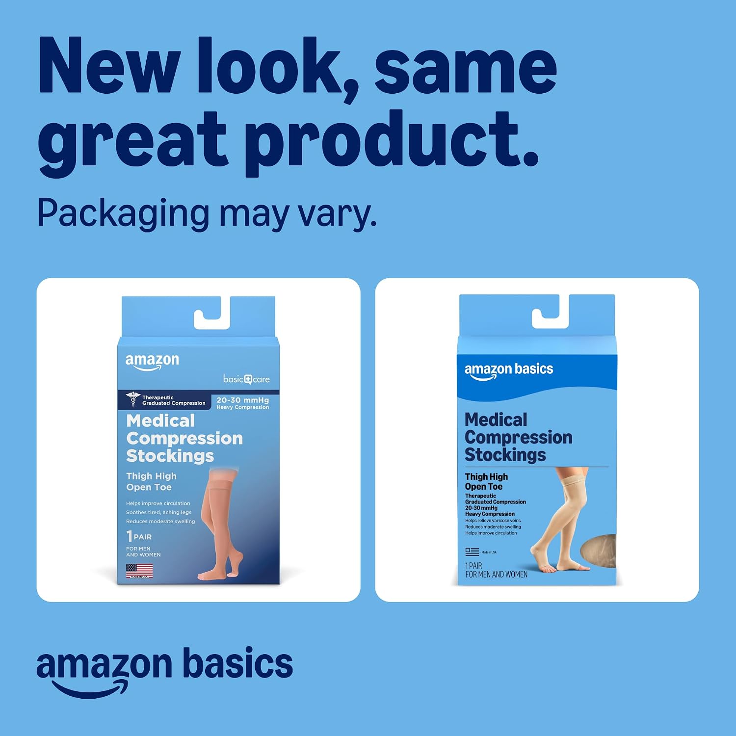 Thumbnail 1 de Amazon Basic Care Compression Stockings, 20-30 mmHg ⚙