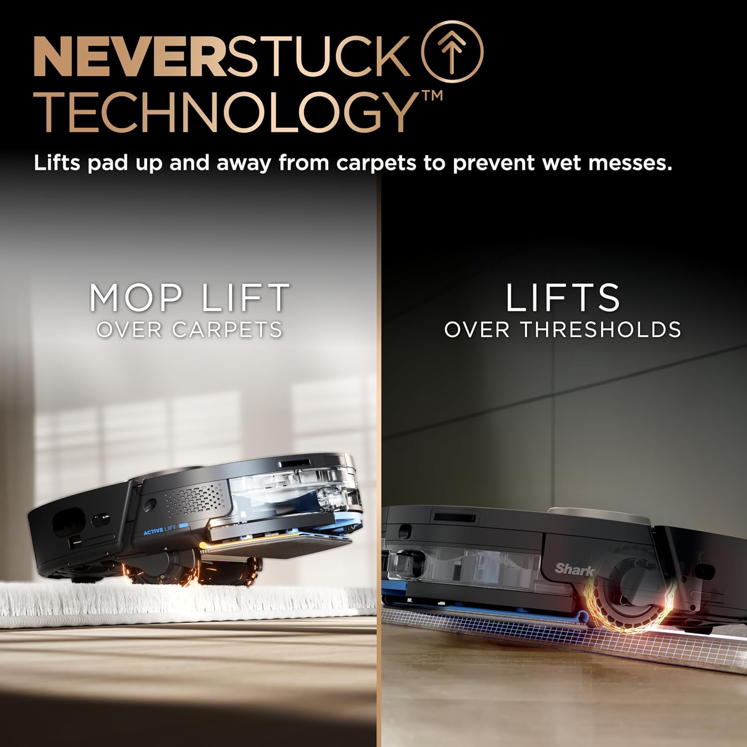 Detalle 2 de Shark RV2820ZECA PowerDetect NeverTouch Pro Robot Vacuum and Mop with 360° LiDAR