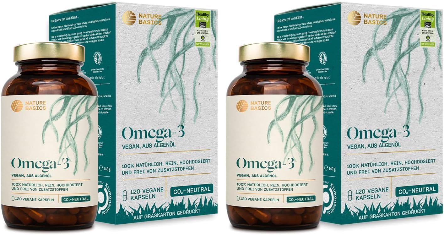 Thumbnail 6 de Veganes Omega 3 aus Algenöl – 120 hochdosierte Kapseln für 4 Monate, 1 Kapsel täglich
