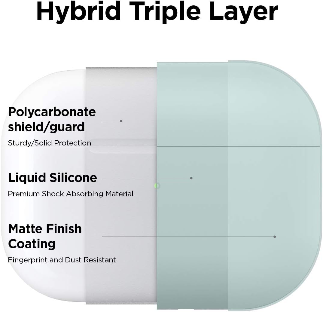 Detalle 2 de elago Étui Liquide Hybride pour AirPods Pro, triple couche, mint