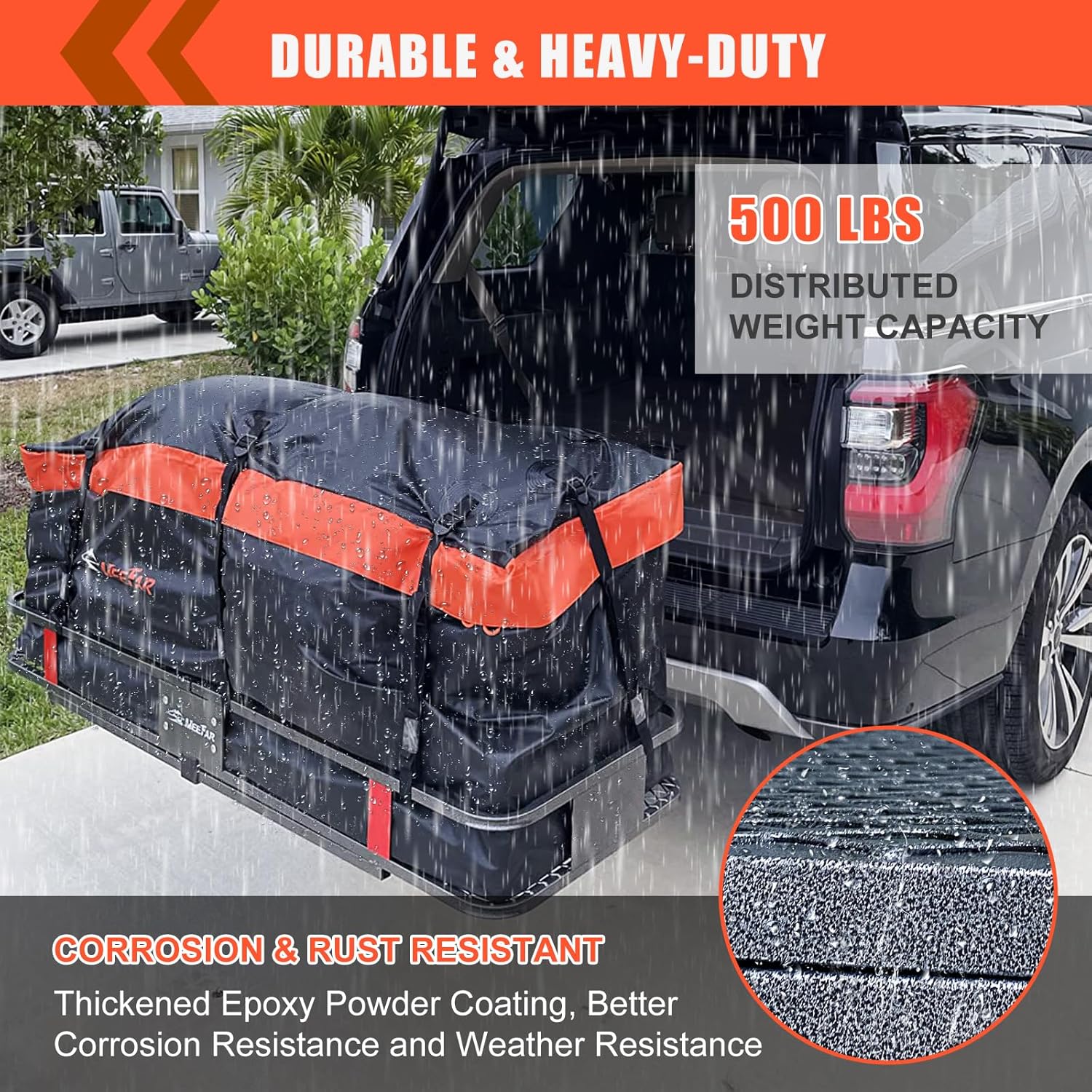 Detalle 2 de MeeFar 500 lb Hitch Cargo Carrier 60x20