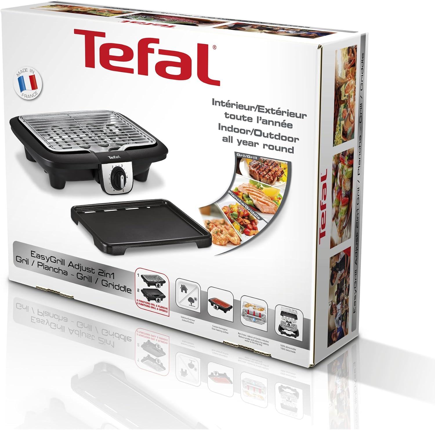 Thumbnail 6 de Tefal EasyGrill 2-in-1 YY3818FB elektrische grill met planchaplaat, 2100 W