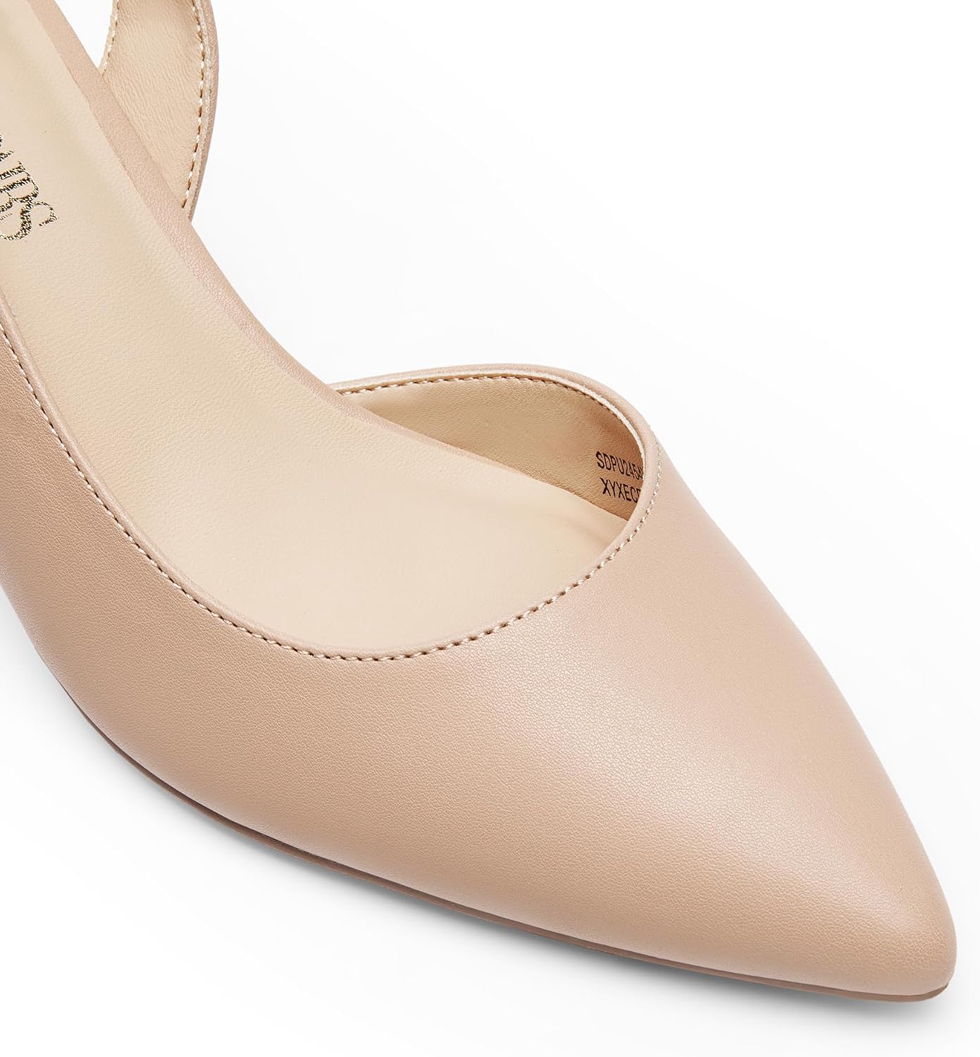 Thumbnail 6 de DREAM PAIRS Sdpu2444w Women's Kitten Heel Slingback Pumps, Pointed Toe